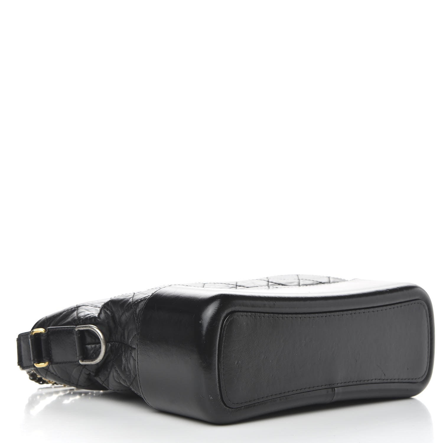 Chanel Aged Calfskin Quilted Medium Gabrielle Hobo Black 4 of 12