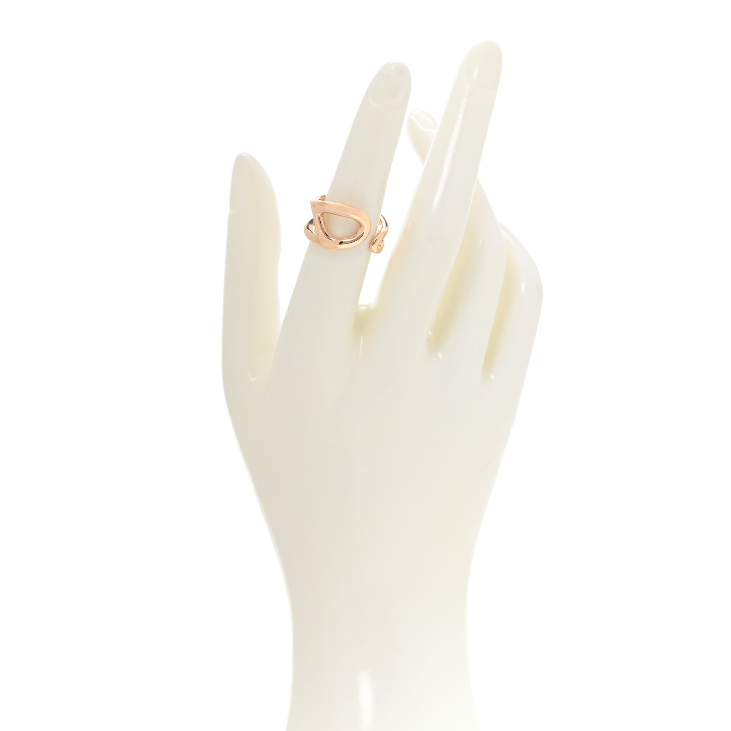 18K Rose Gold MM Chaine d'Ancre Punk Ring 53 6.25
