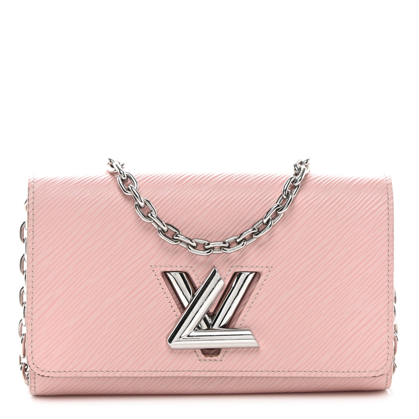 Epi Twist Chain Wallet Rose Ballerine