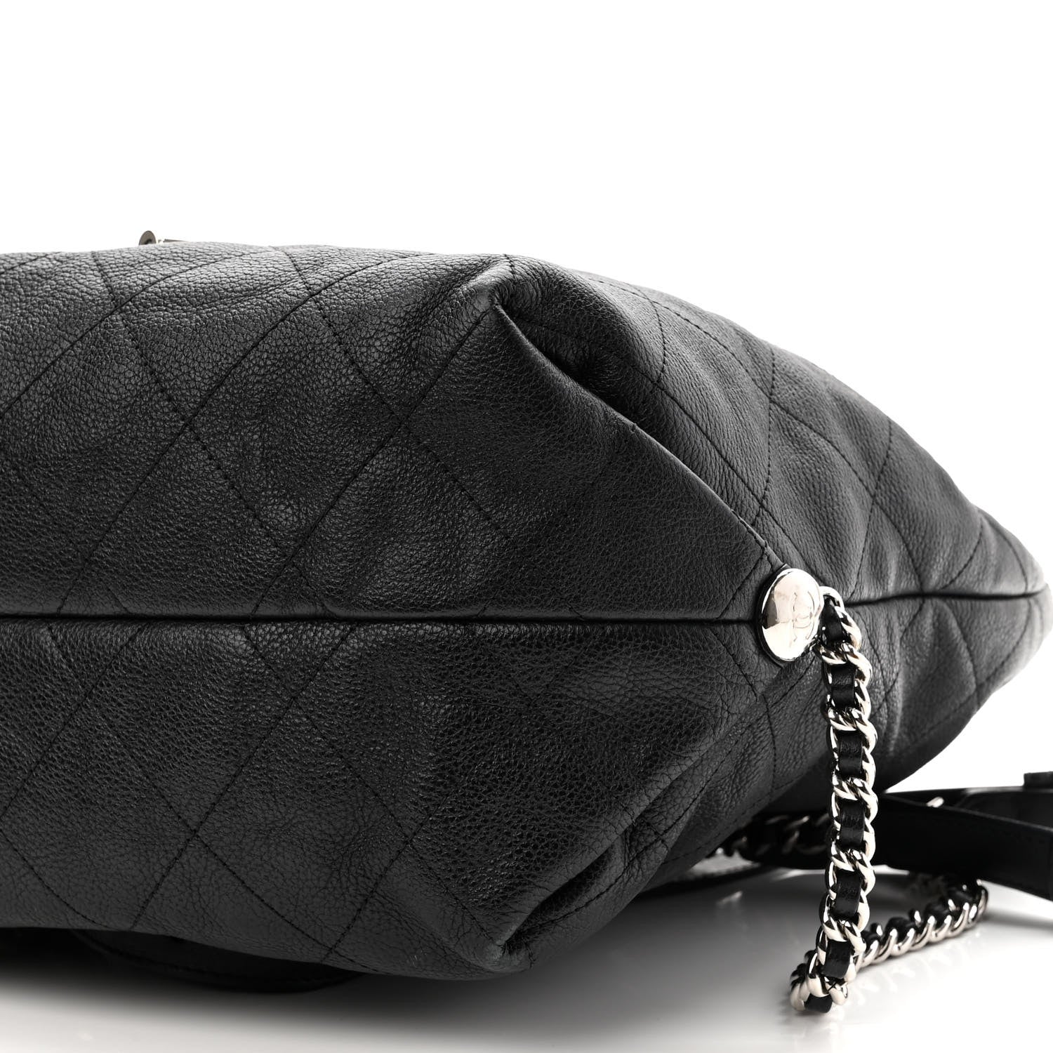 Chanel Grained Calfskin Stitched Braided With Style Backpack Black 10 of 10