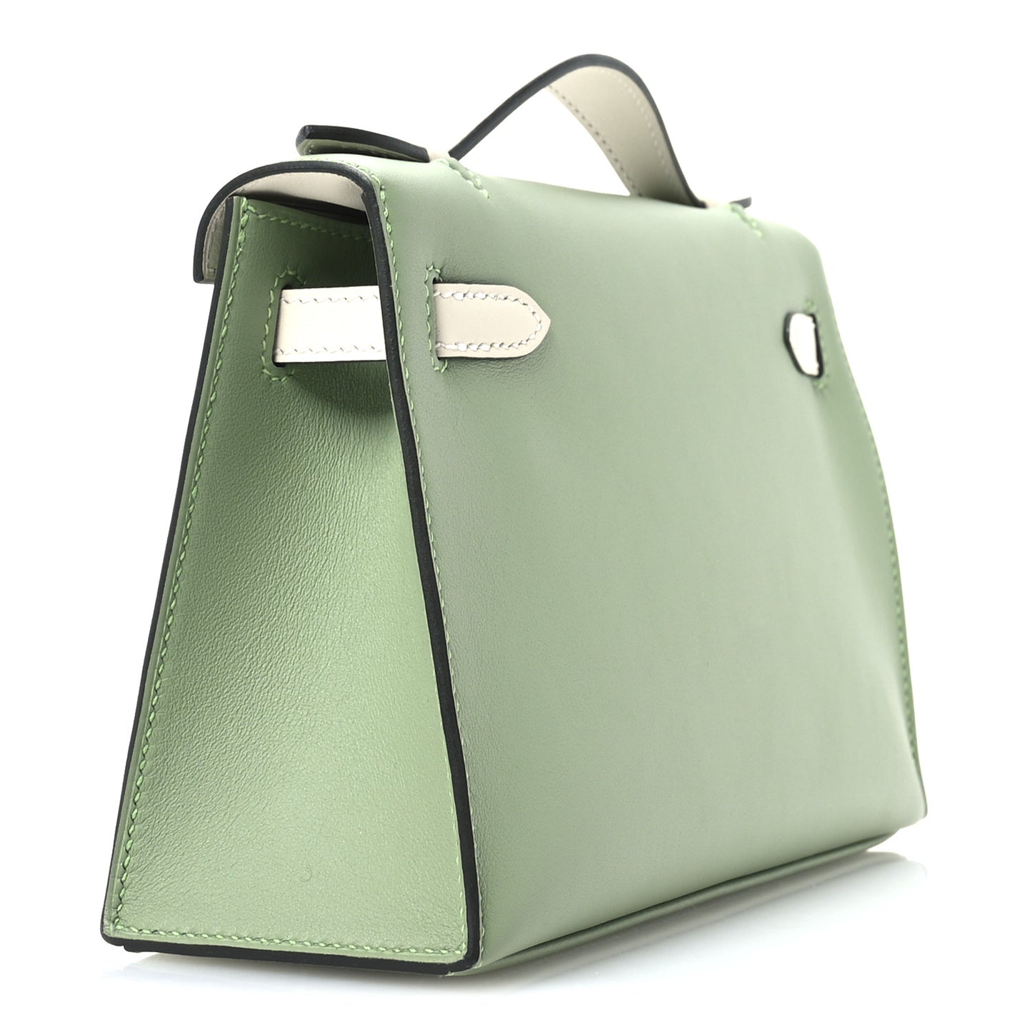 Swift Horseshoe Kelly Pochette Clutch Vert Criquet Nata