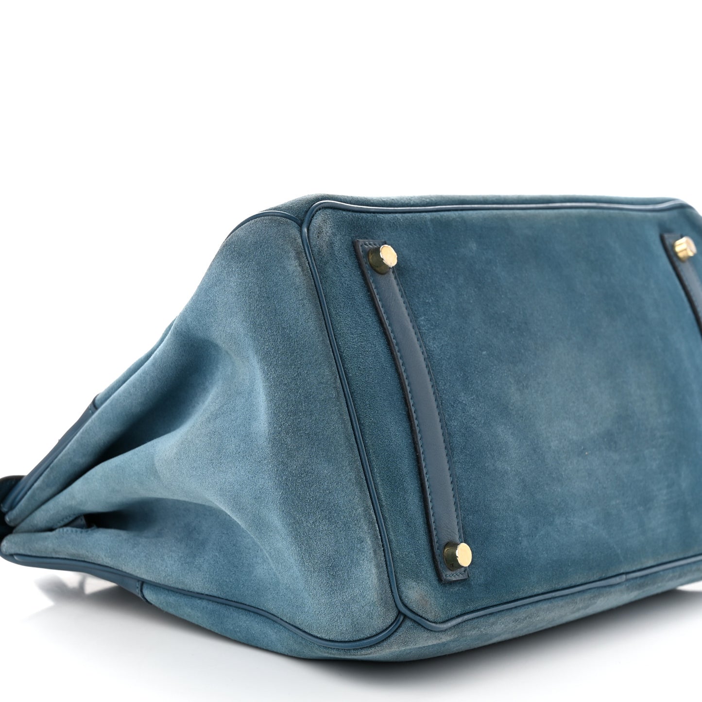 Veau Doblis Swift Grizzly Birkin 35 Bleu Tempete