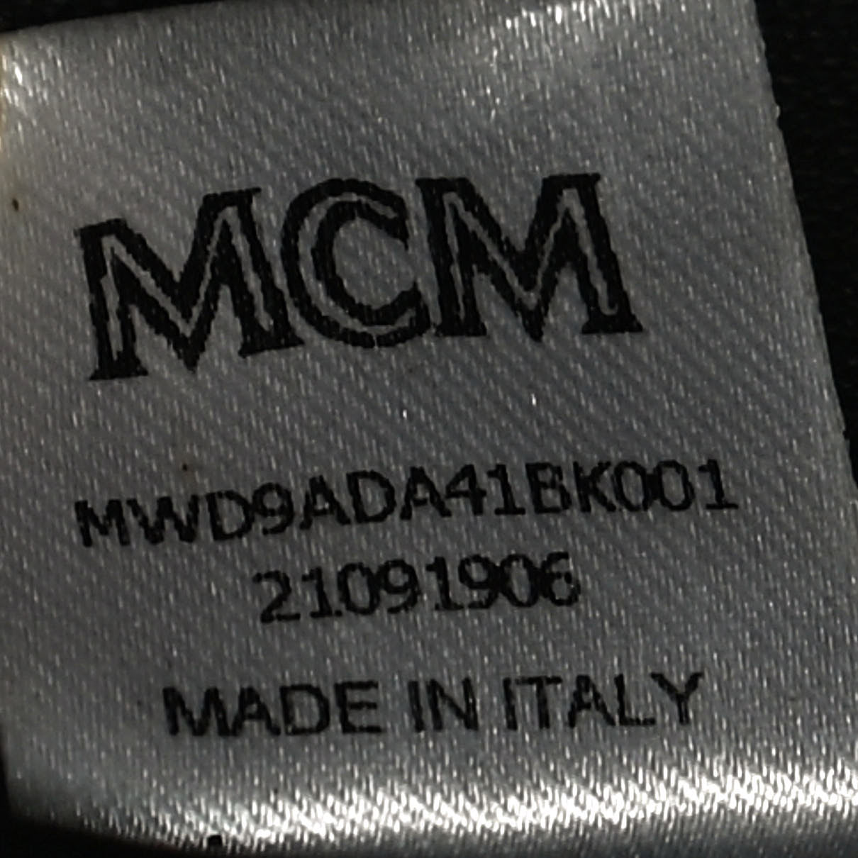 MCM Goatskin Medium Milano Drawstring Bag Black 7 of 12