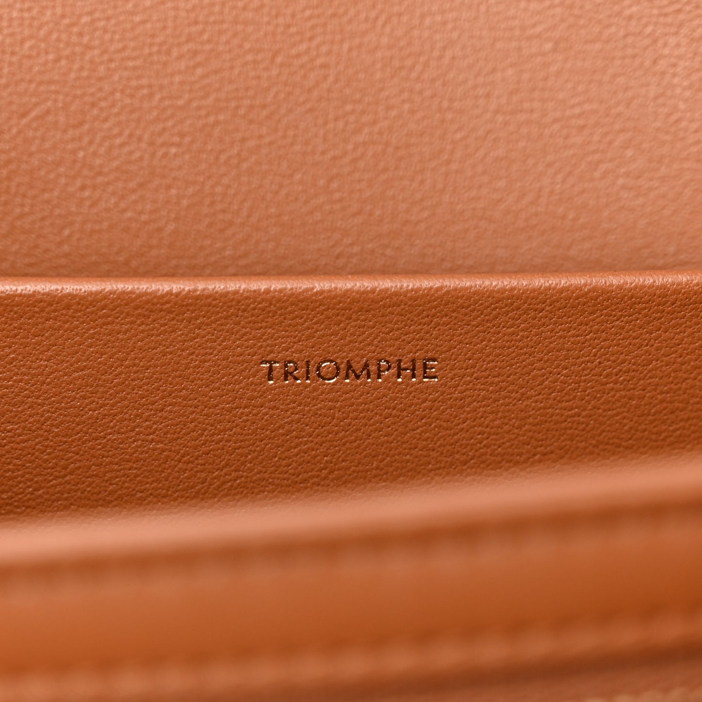 Textile Natural Calfskin Medium Triomphe Bag Green