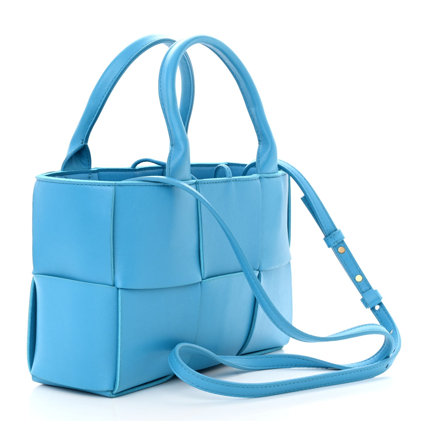 Grained Calfskin Maxi Intrecciato Mini Arco Tote Pool