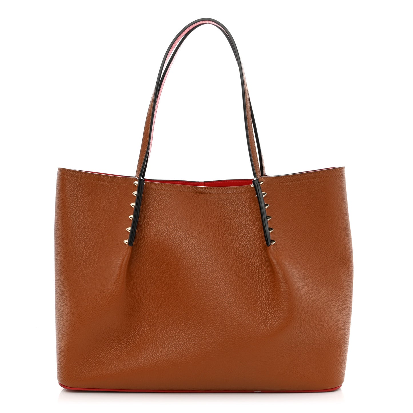 Calfskin Large Cabarock Spikes Tote Coconut