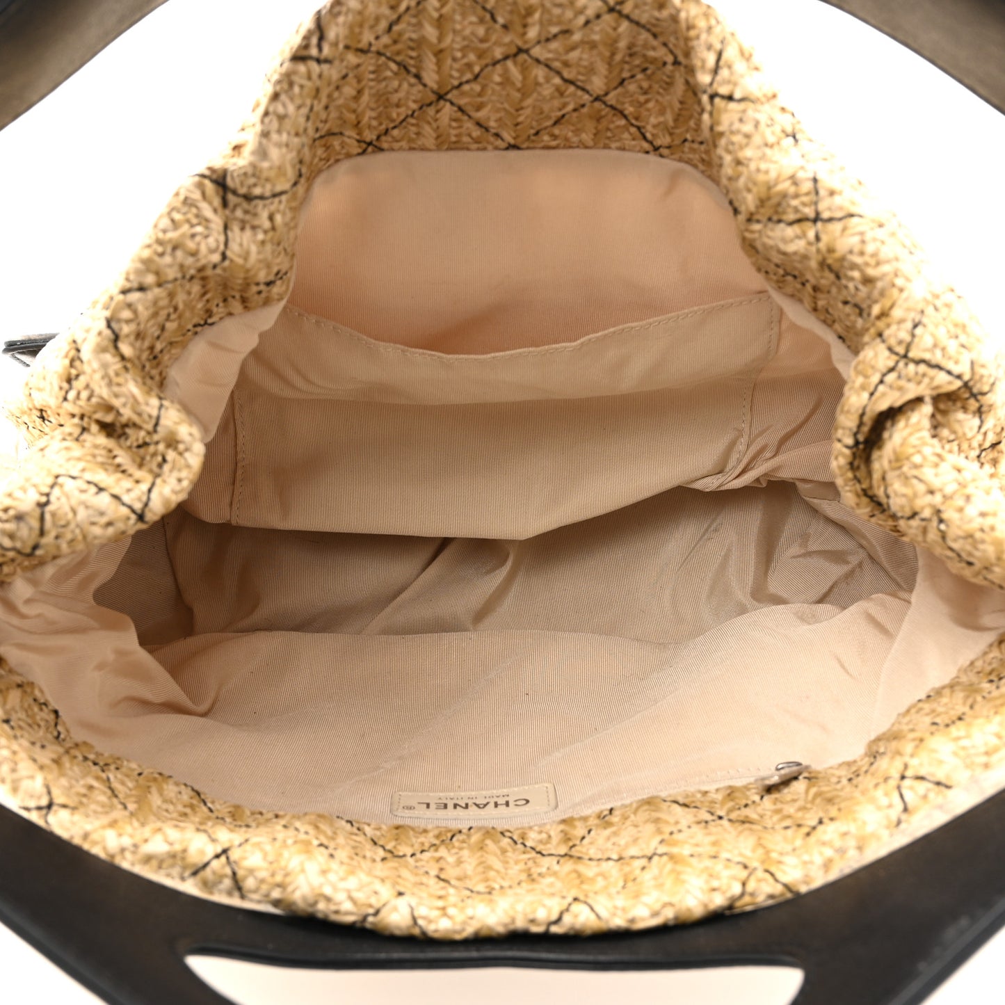 Calfskin PVC Quilted Chanel 31 Bag Black