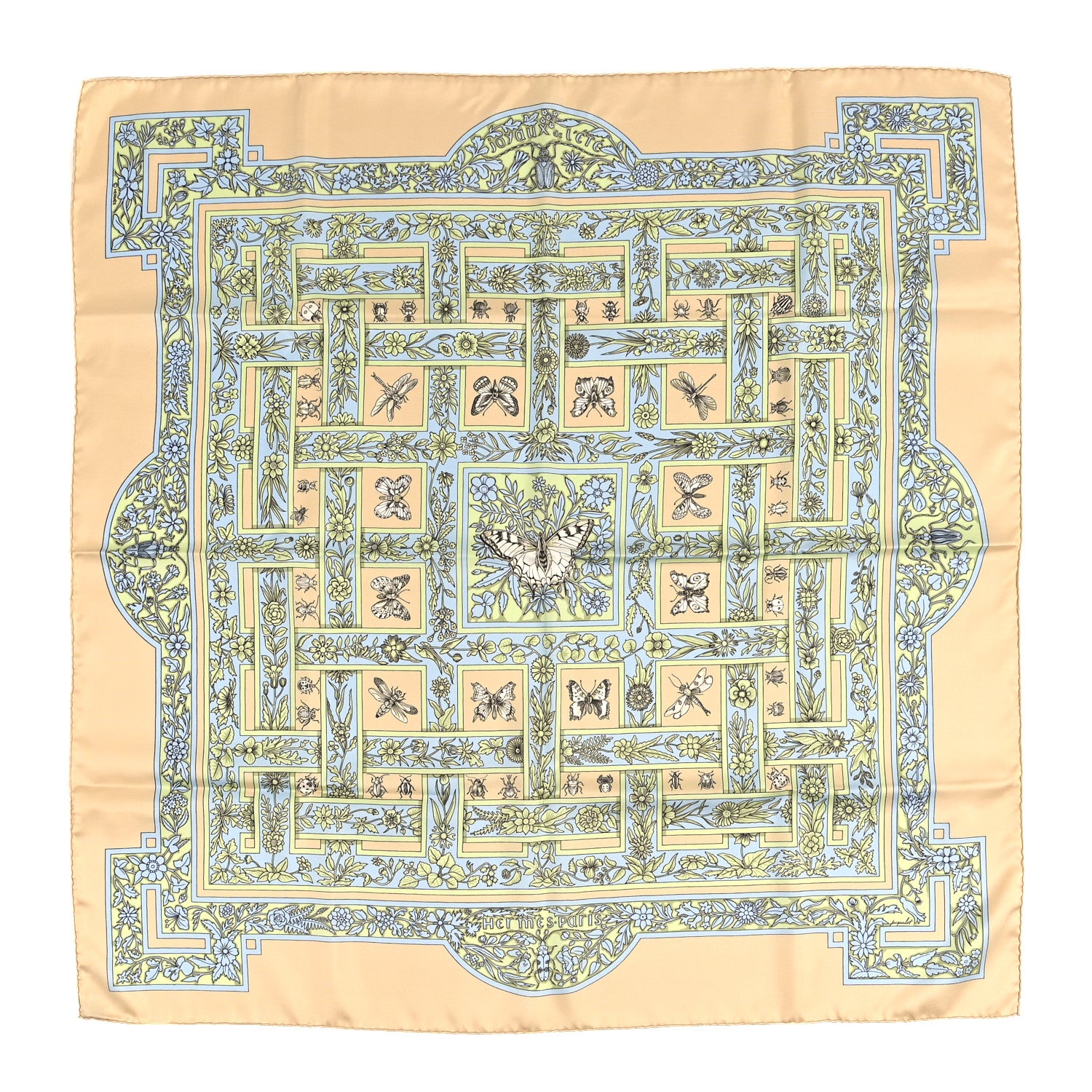 Hermes Silk Joyaux de L'ete Scarf 90 1908108 – FASHIONPHILE