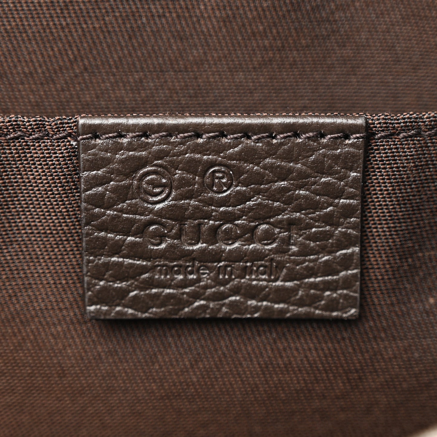 Monogram Dollar Calfskin Belt Bag Beige Ebony Testa di Moro Marrone Scuro
