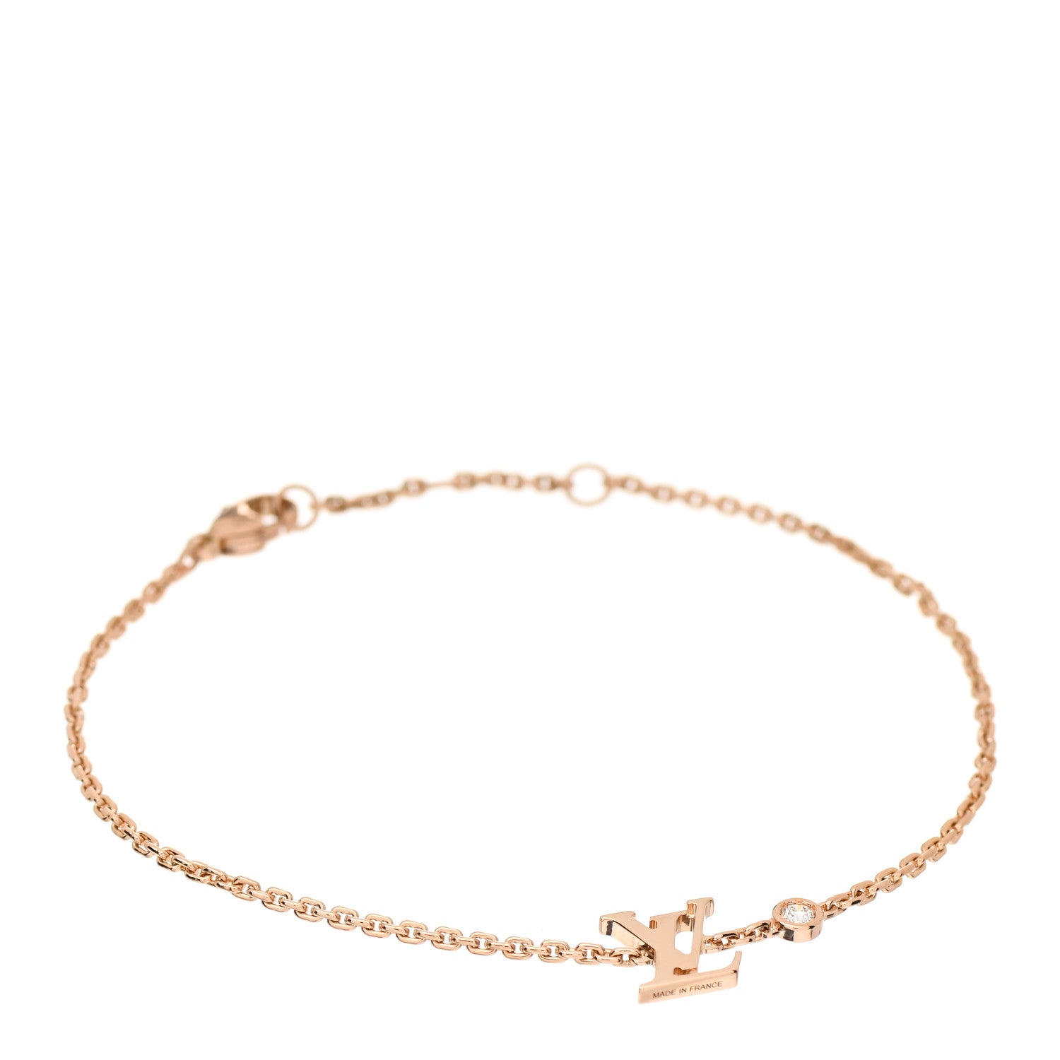 Louis Vuitton 18K Pink Gold Diamond Idylle Blossom LV Bracelet