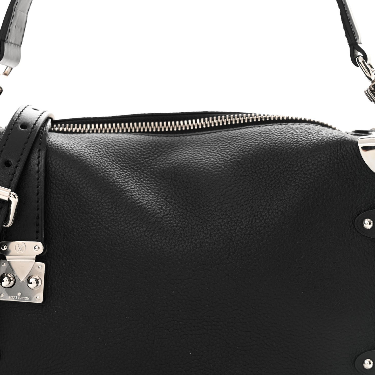 Calfskin Side Trunk MM Black