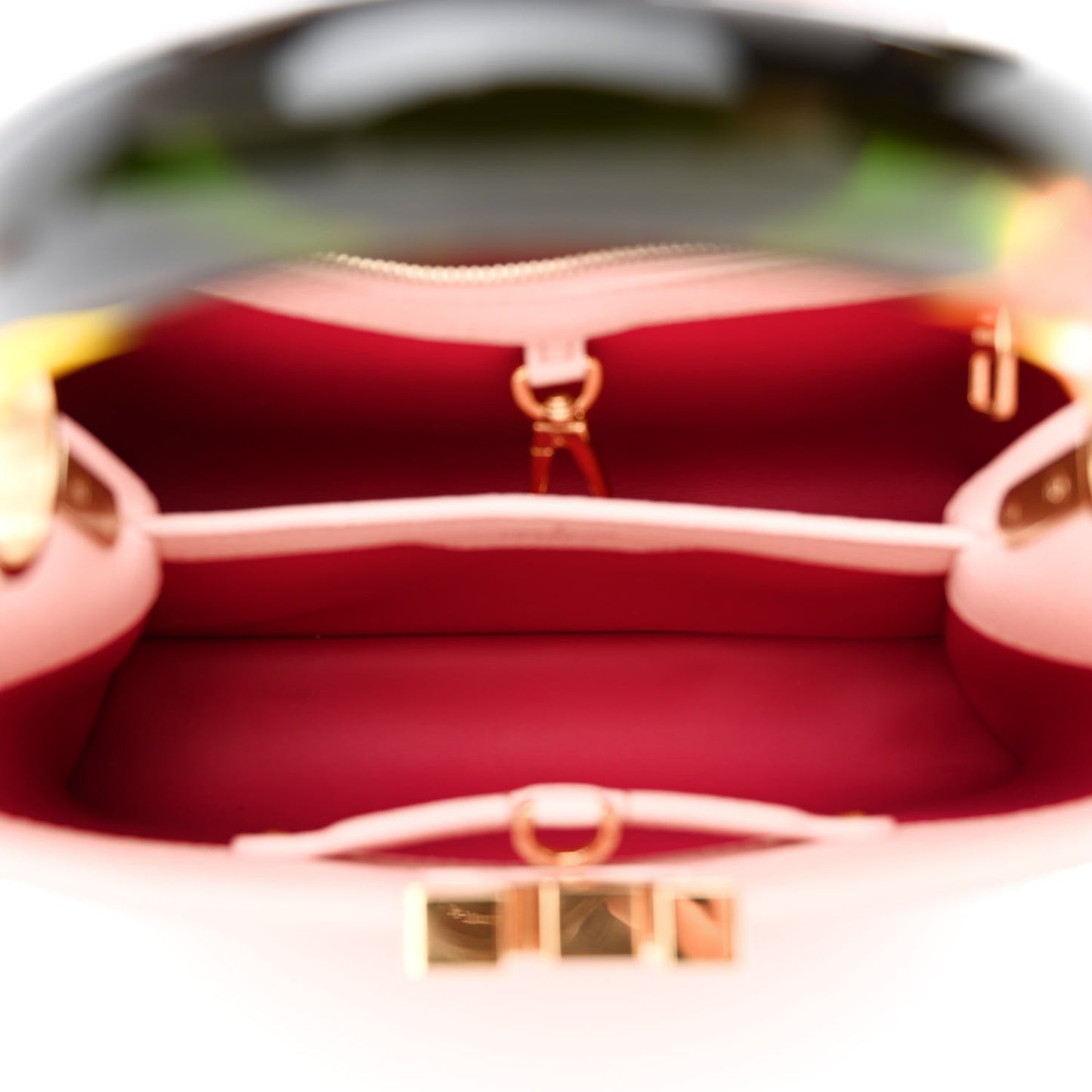 Taurillon Resin Murano Capucines BB Rose Jasmin
