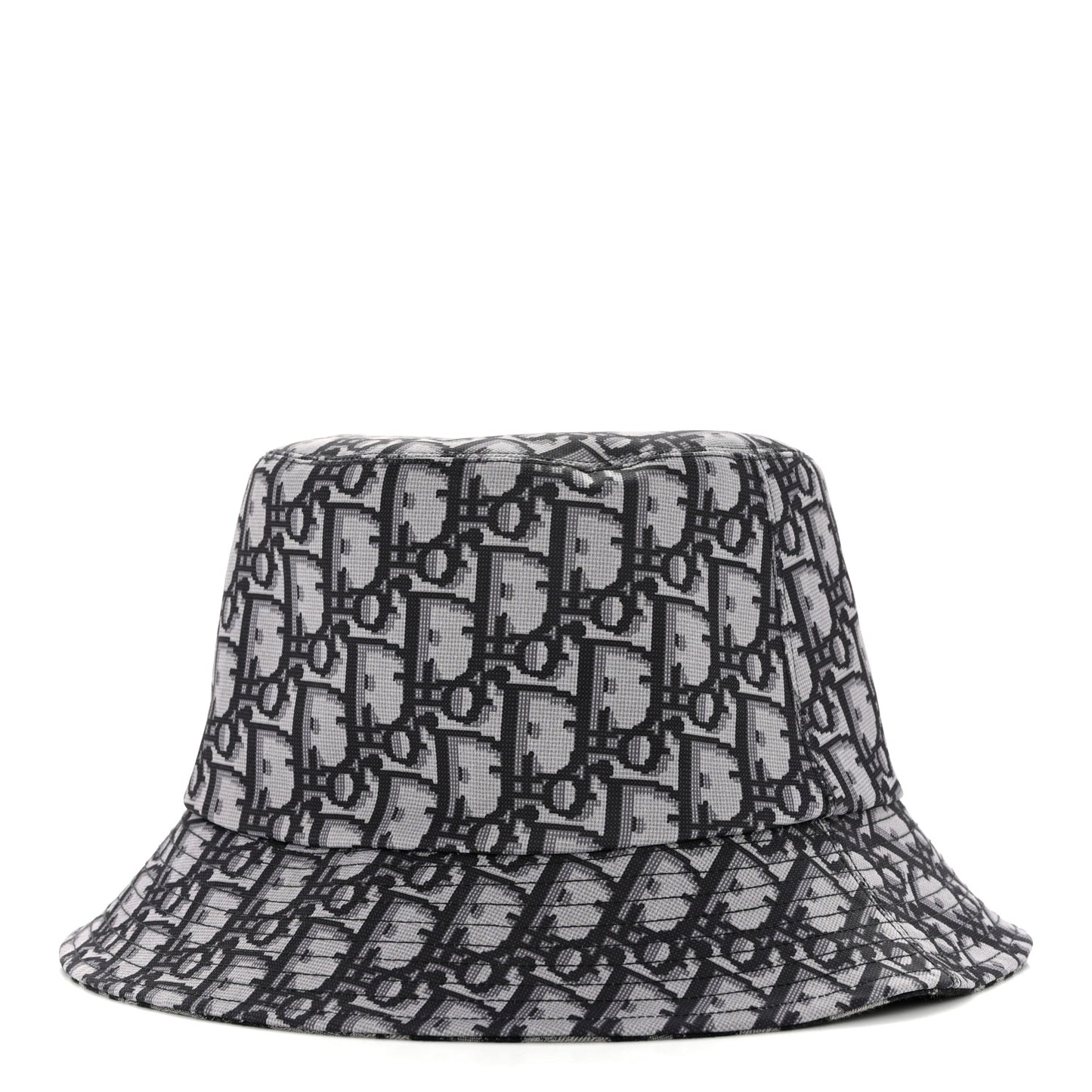 Oblique Reversible Leopard Bucket Hat 56 Grey