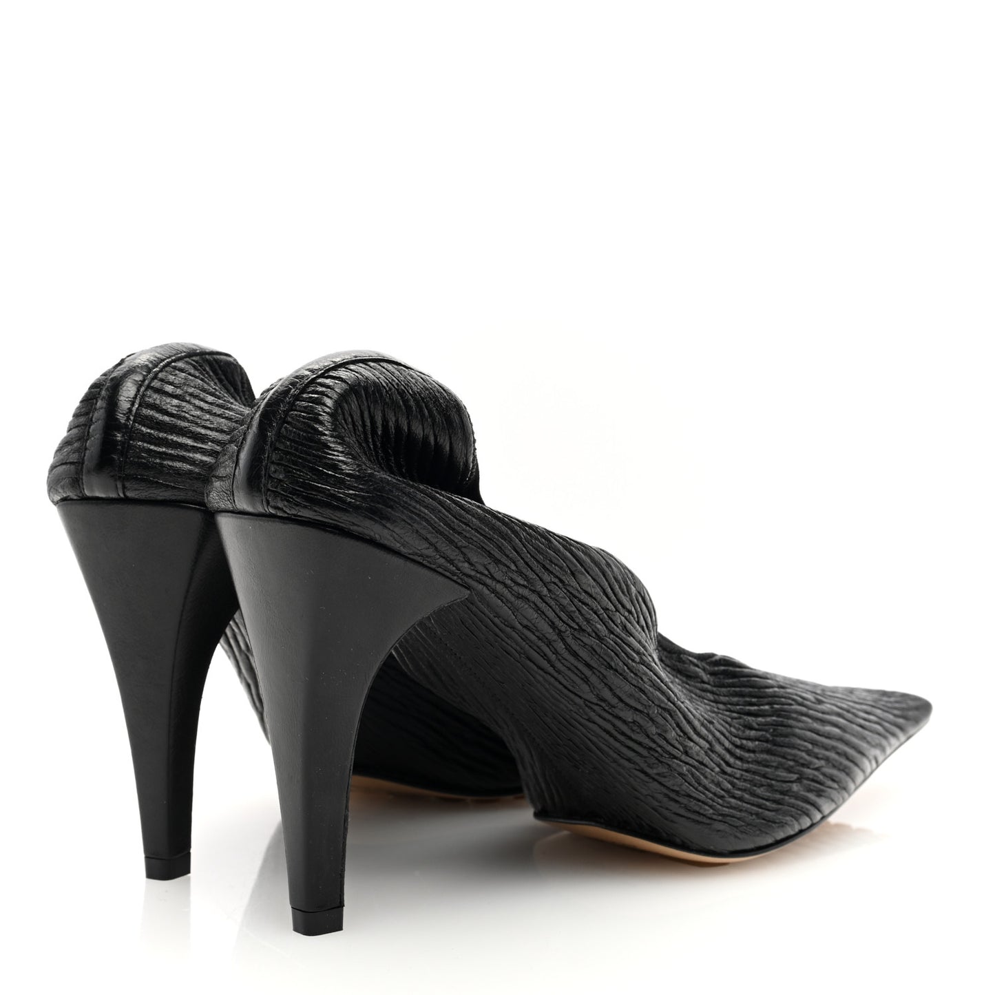 Crunch Calfskin Sharpei Pumps 41 Black
