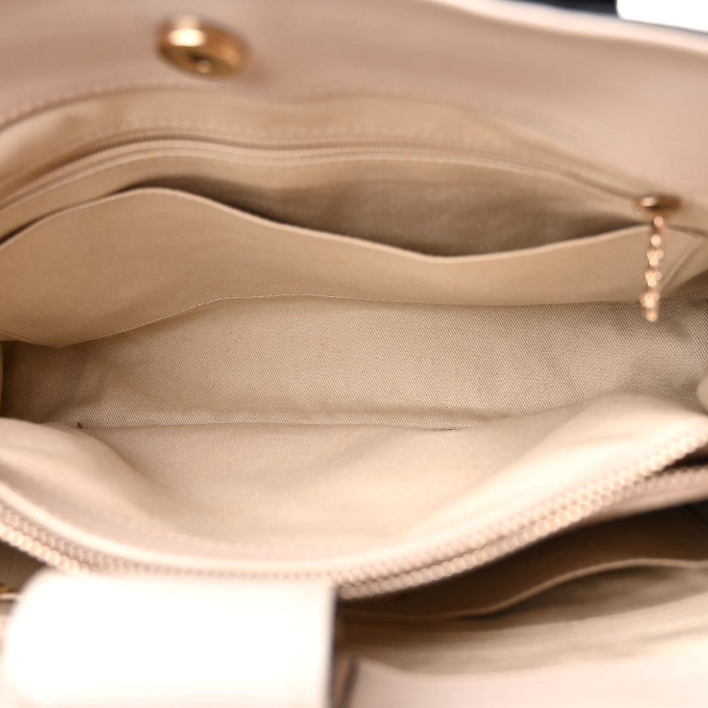 Grained Calfskin Medium Bi-Color Neo Executive Shopper Tote Black Beige Black