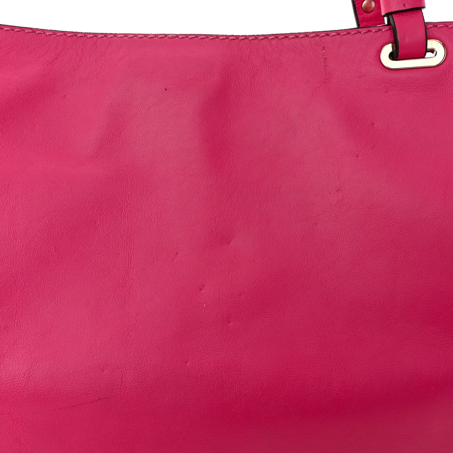 Vitello Medium Rockstud All Over Tote Pop Fuxia