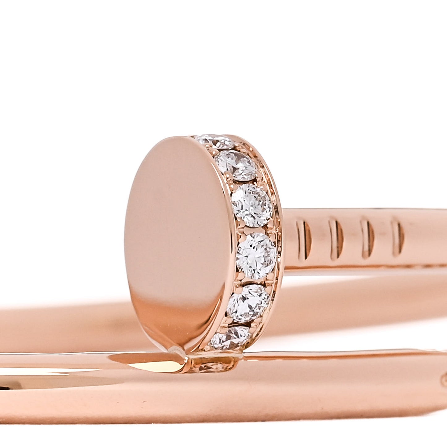 18K Pink Gold Diamond Juste Un Clou Bracelet 16