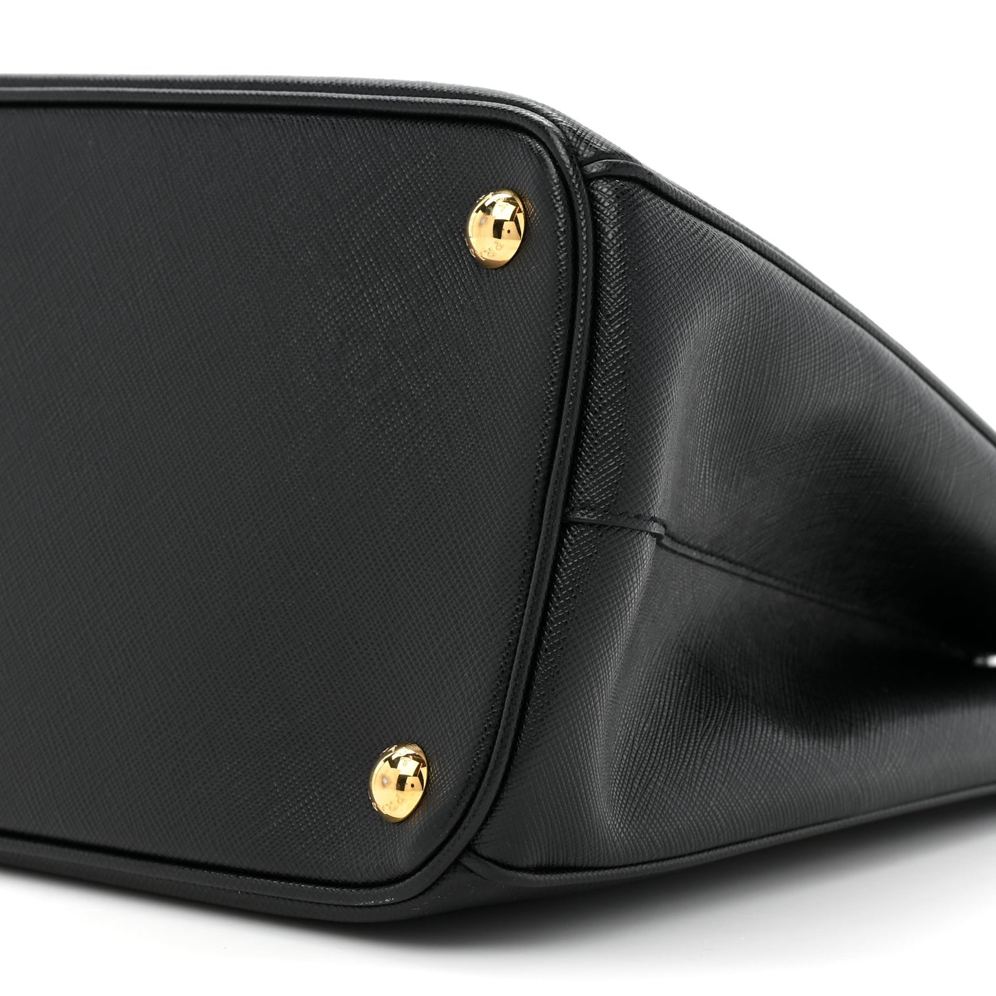 Saffiano Lux Large Galleria Double Zip Tote Black