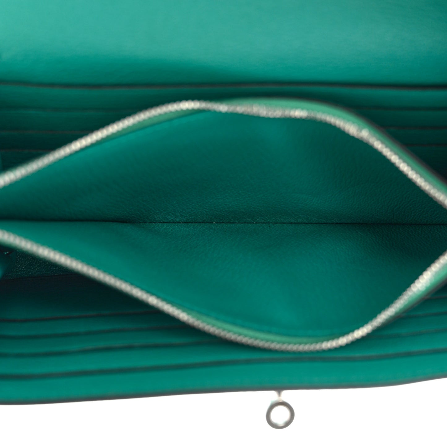 Chevre Mysore Kelly Longue Wallet Bleu Paon