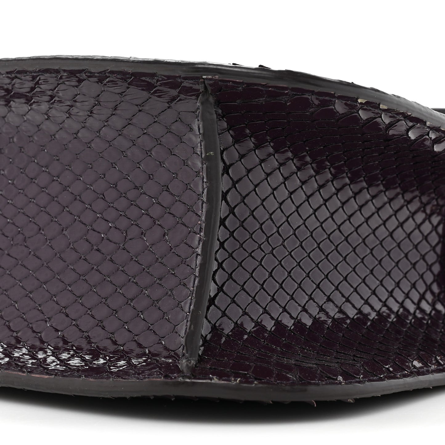 Snakeskin Small T Clasp Tara Crossbody Bag Burgundy