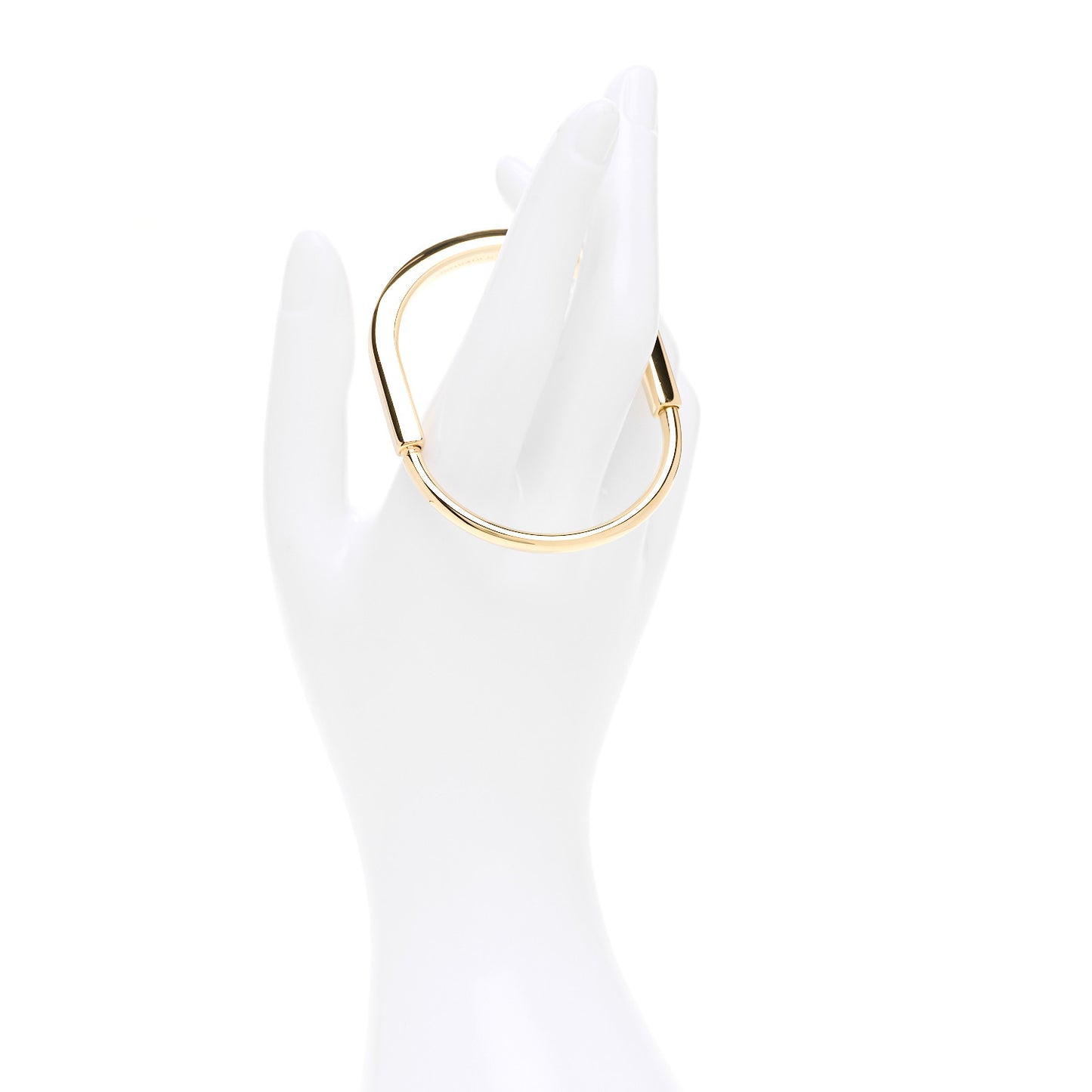 18K Yellow Gold Tiffany Lock Bangle Bracelet