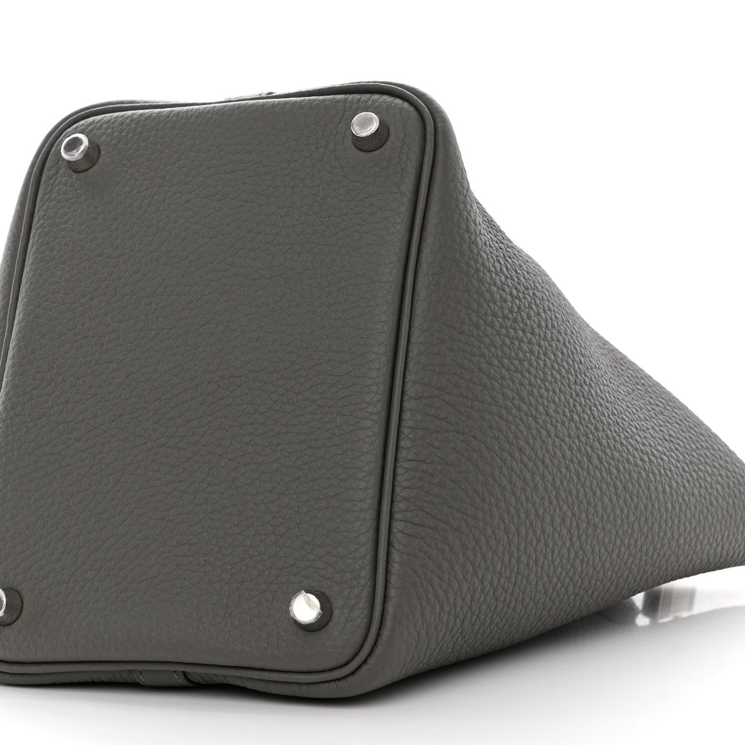Hermes Taurillon Clemence Picotin Lock 18 PM Gris Meyer 11 of 11