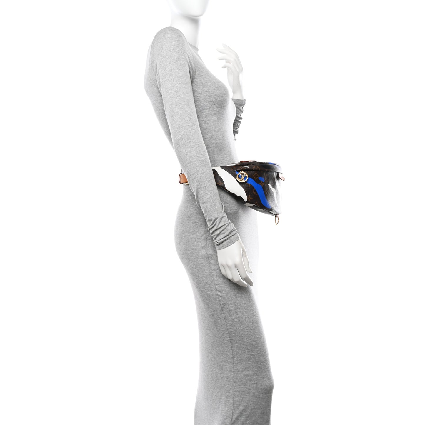 x LOL Monogram Bumbag Blue Silver