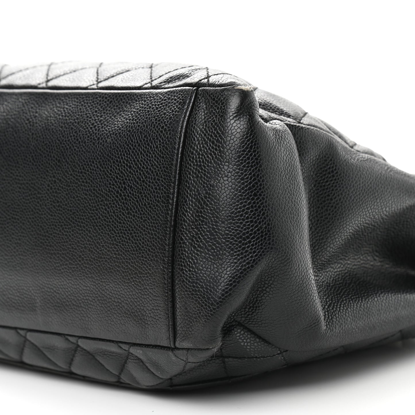 Caviar Quilted Grand Shopping Tote GST Black