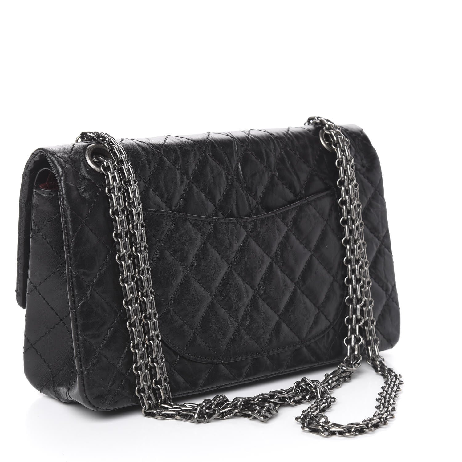 Chanel Aged Calfskin Quilted 2.55 Reissue 225 Flap Black 3 of 10