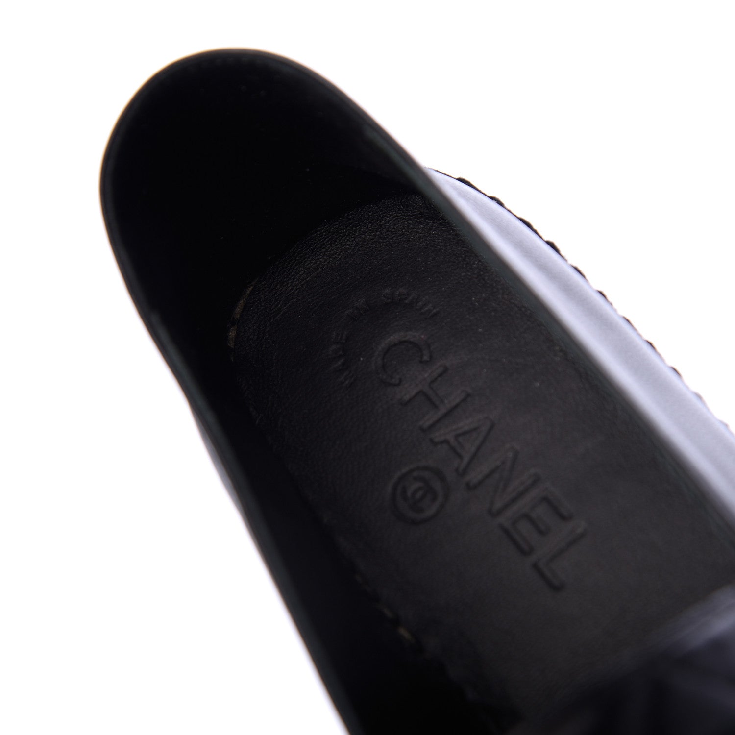 Chanel Lambskin Quilted CC Espadrilles 38 Black 8 of 17