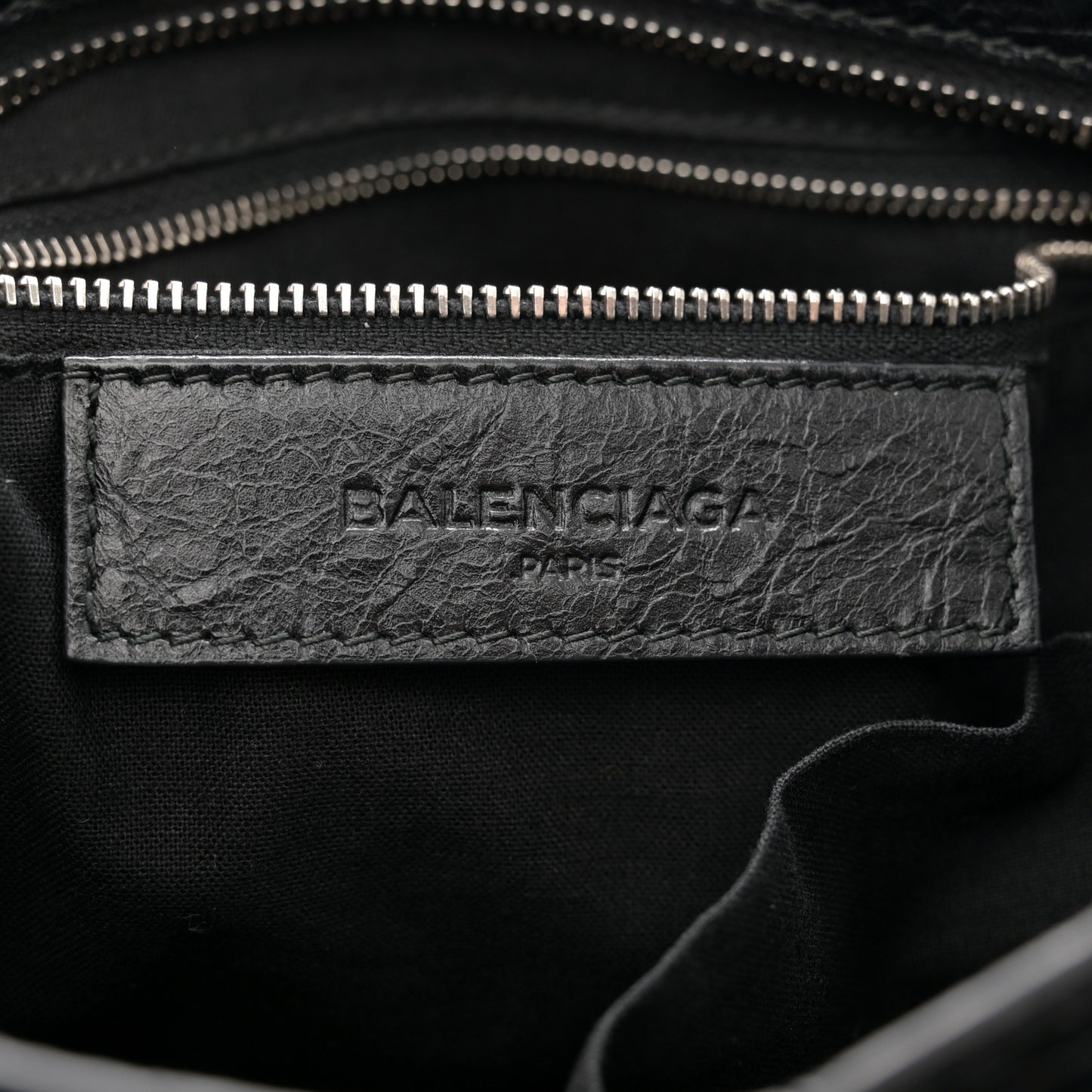 Agneau Classic Silver Hardware S City Black
