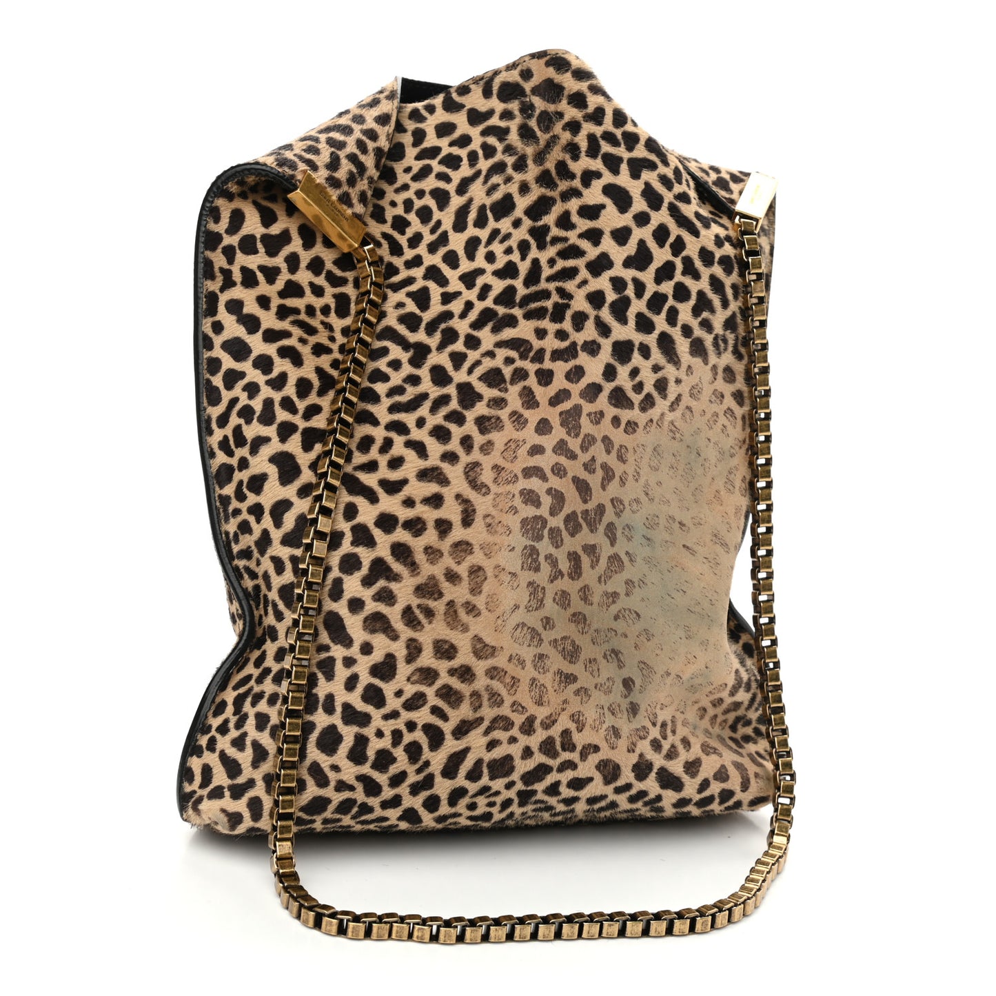 Pony Effect Calfskin Giraffe Print Small Suzanne Hobo Natural