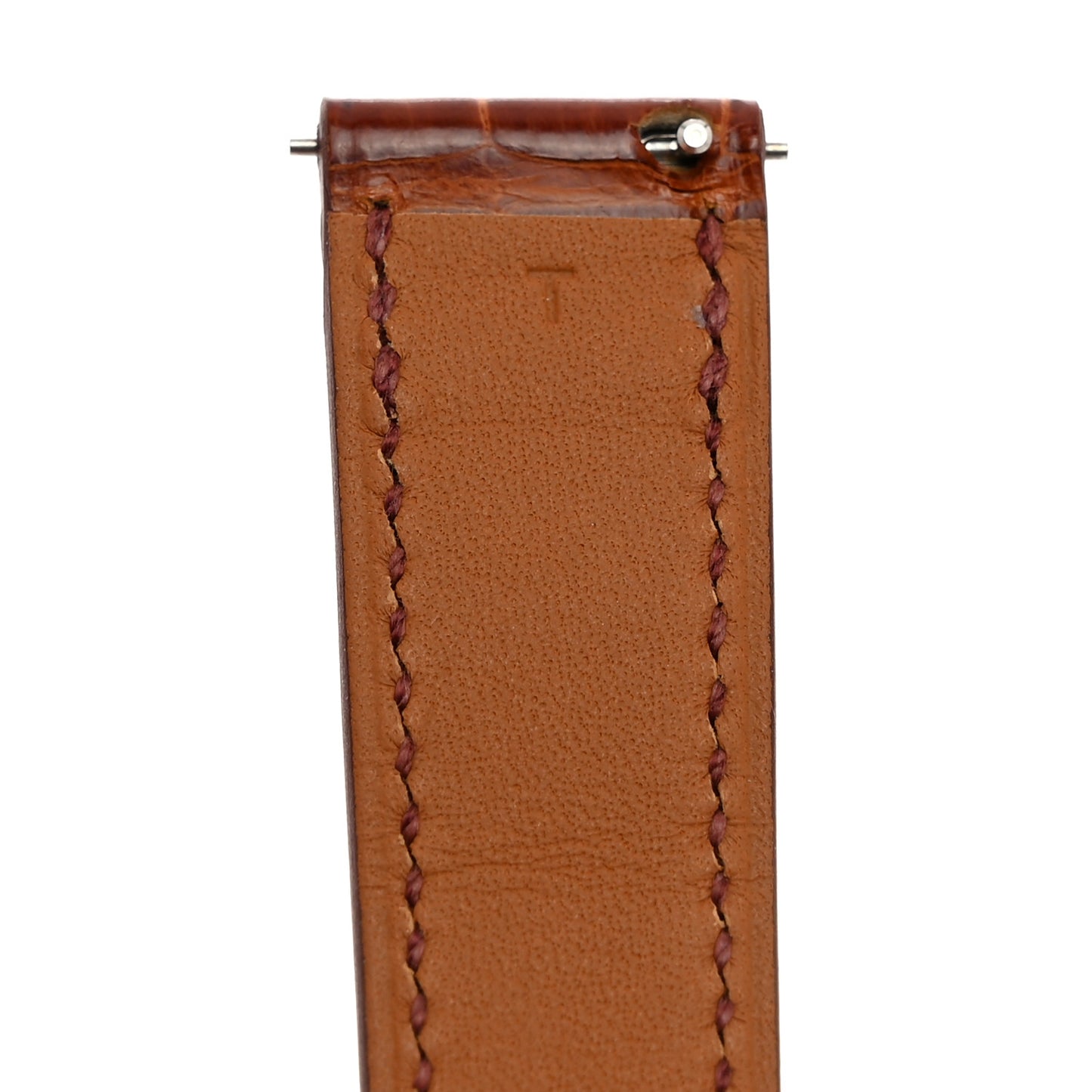 Shiny Alligator Watch Strap Miel