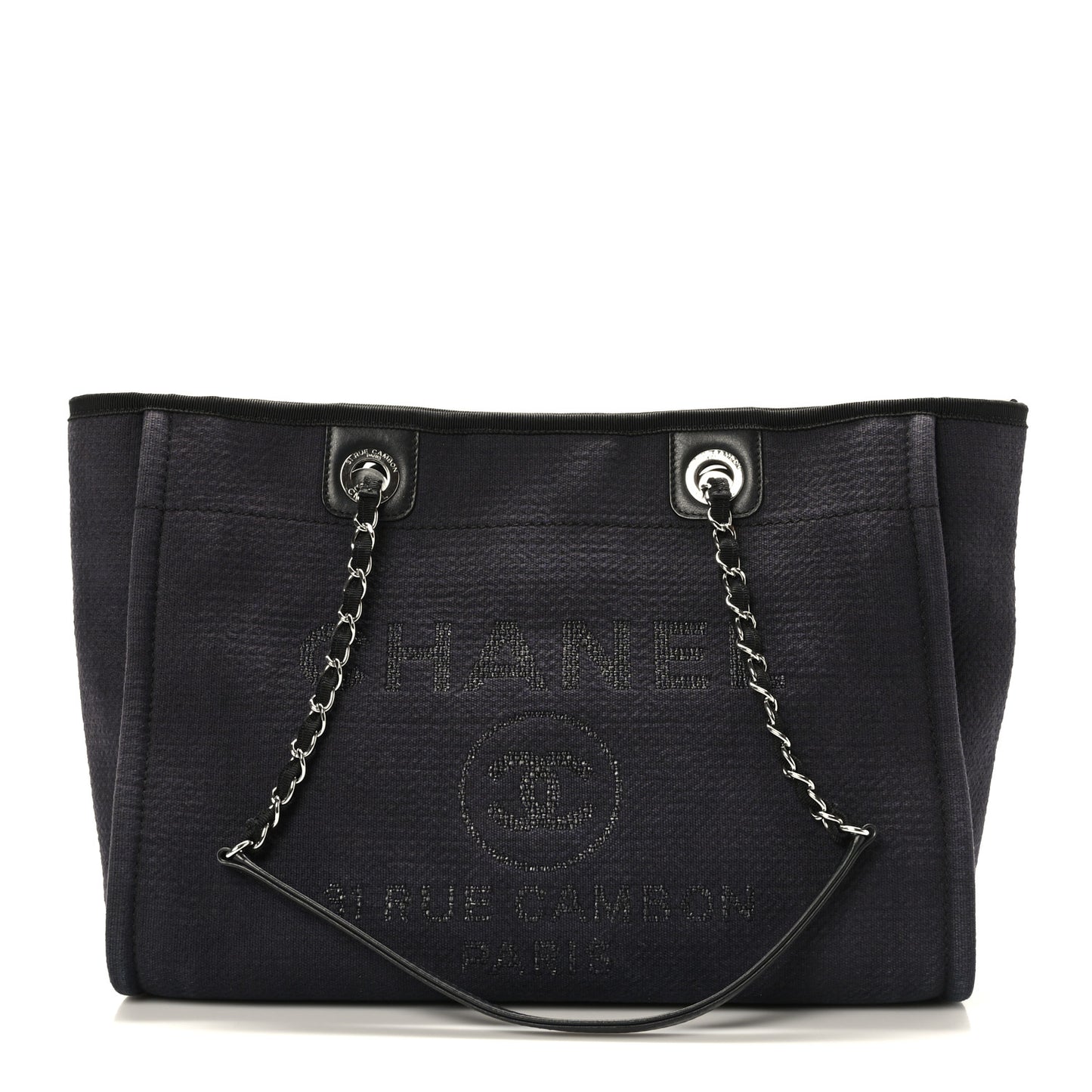 Mixed Fibers Small Deauville Tote Black