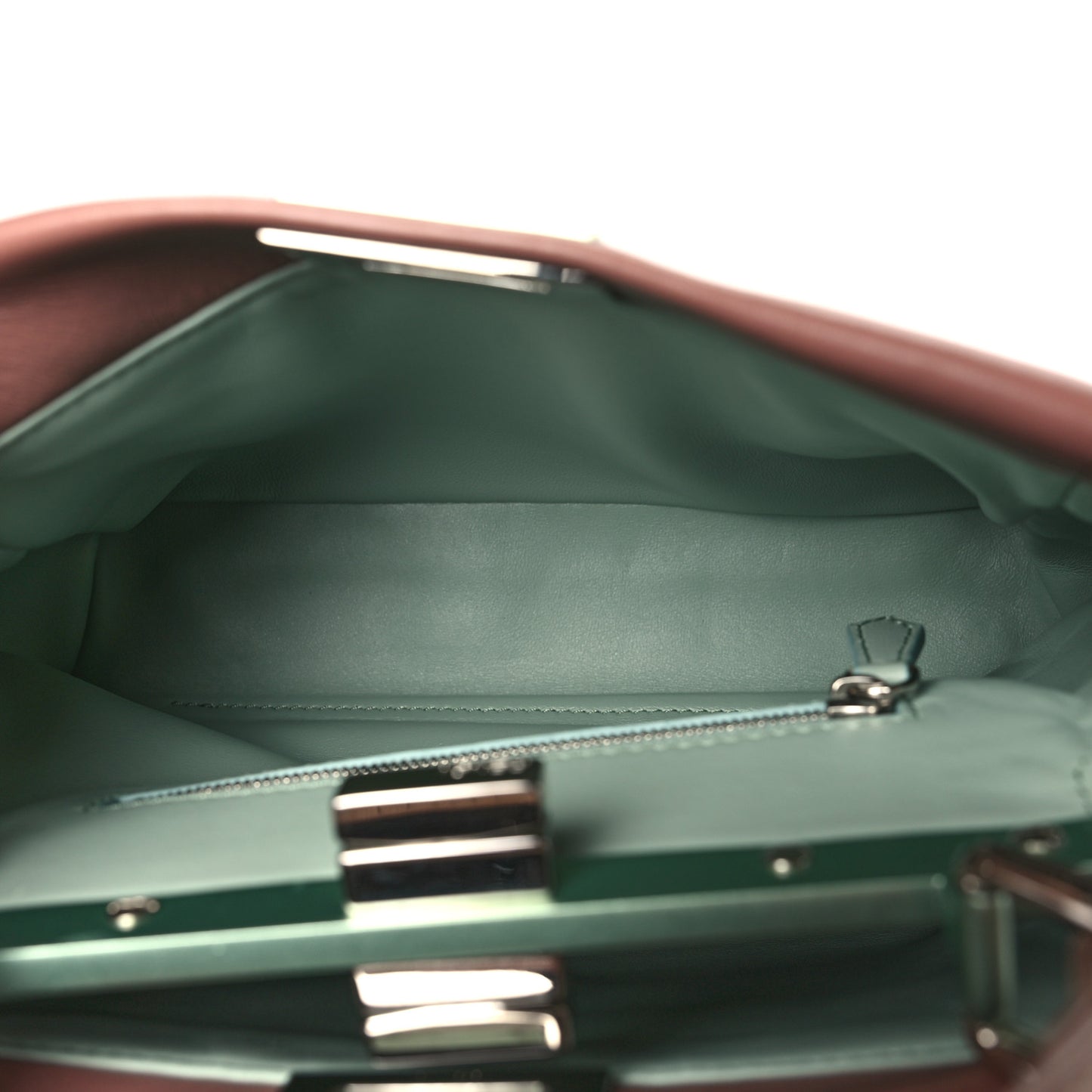 Nappa Colorblock Mini Peekaboo Iconic Satchel English Rose Plaster Oxigen