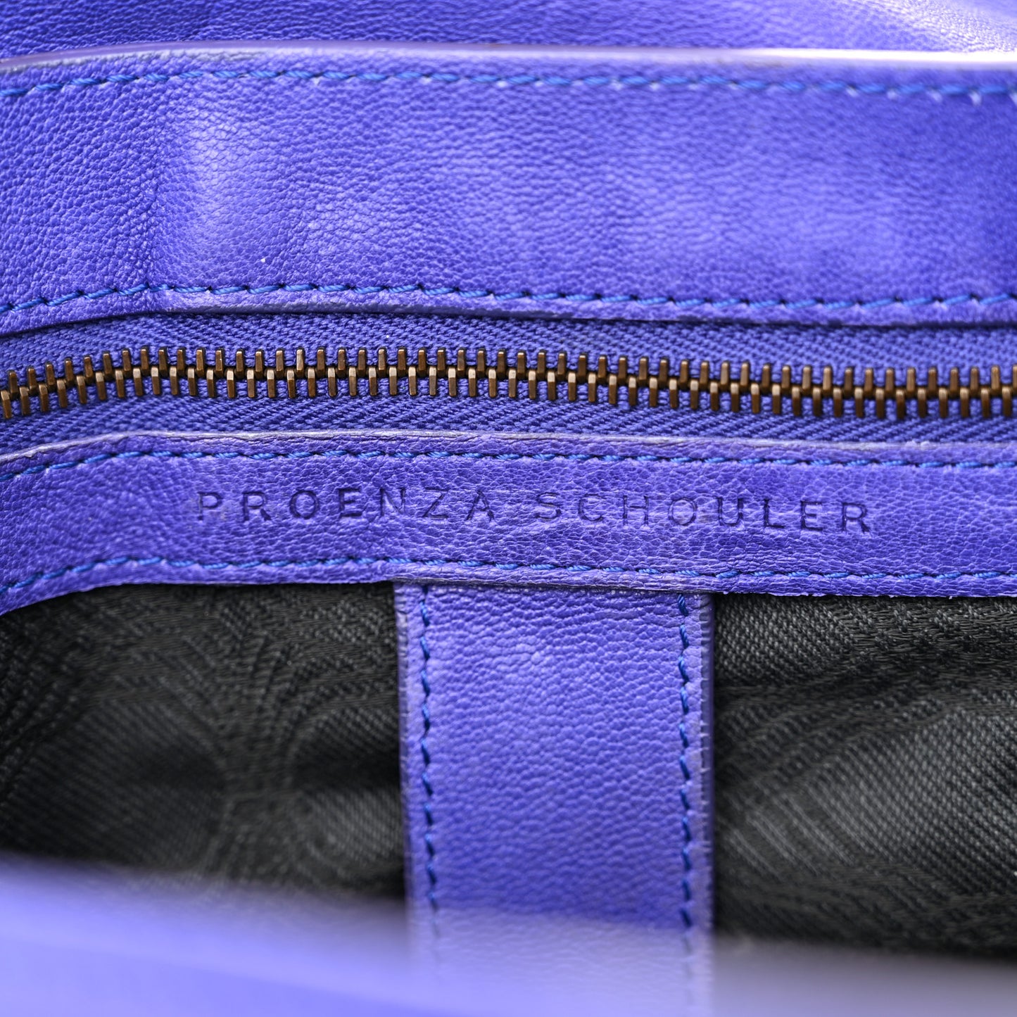 Lambskin PS1 Large Satchel Purple Rain