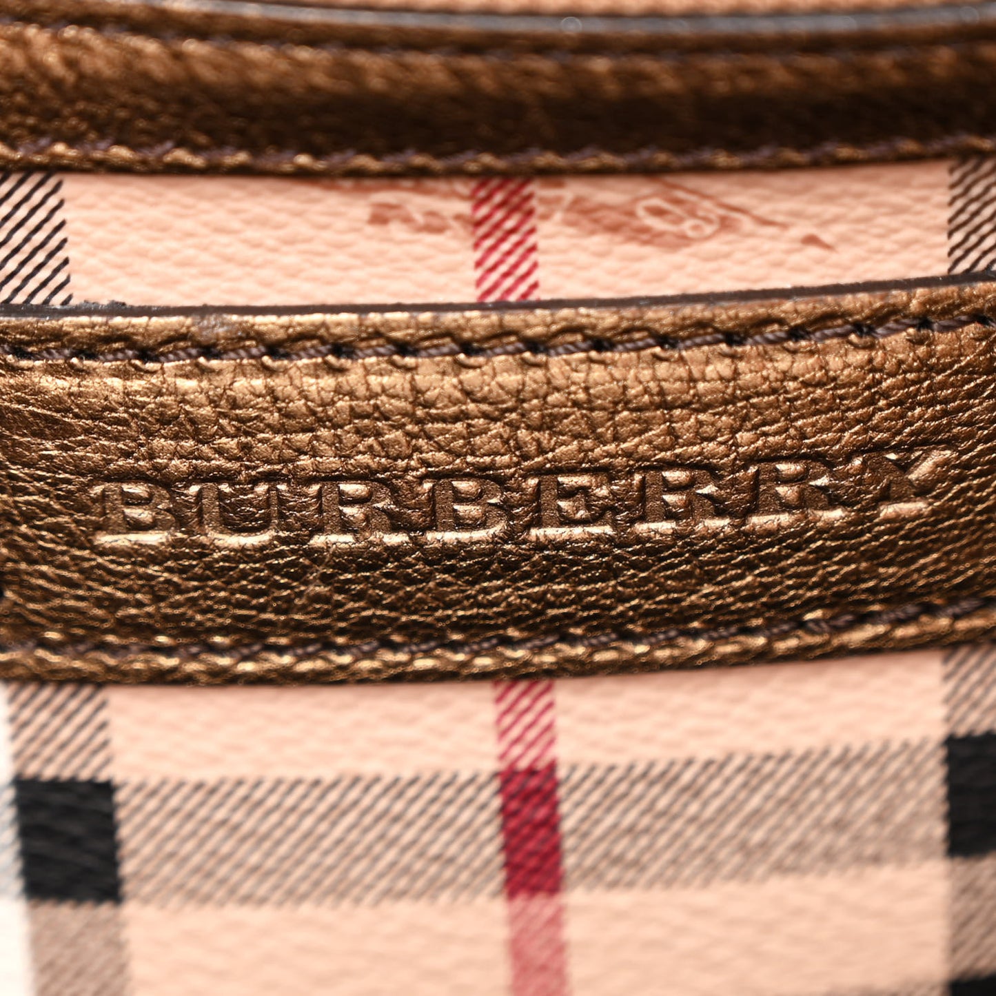 Haymarket Check Small Canterbury Tote Bronze