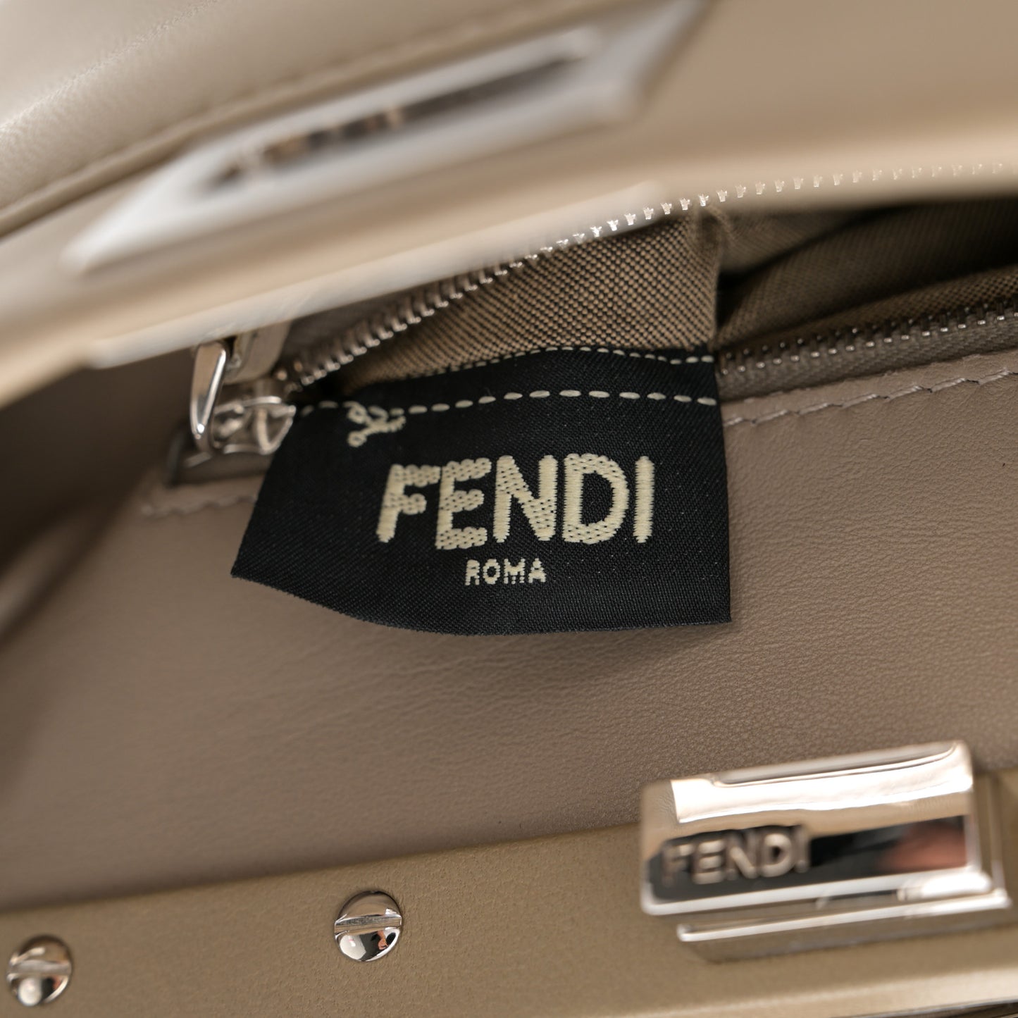Nappa Mini Peekaboo Iconic Satchel Tortora