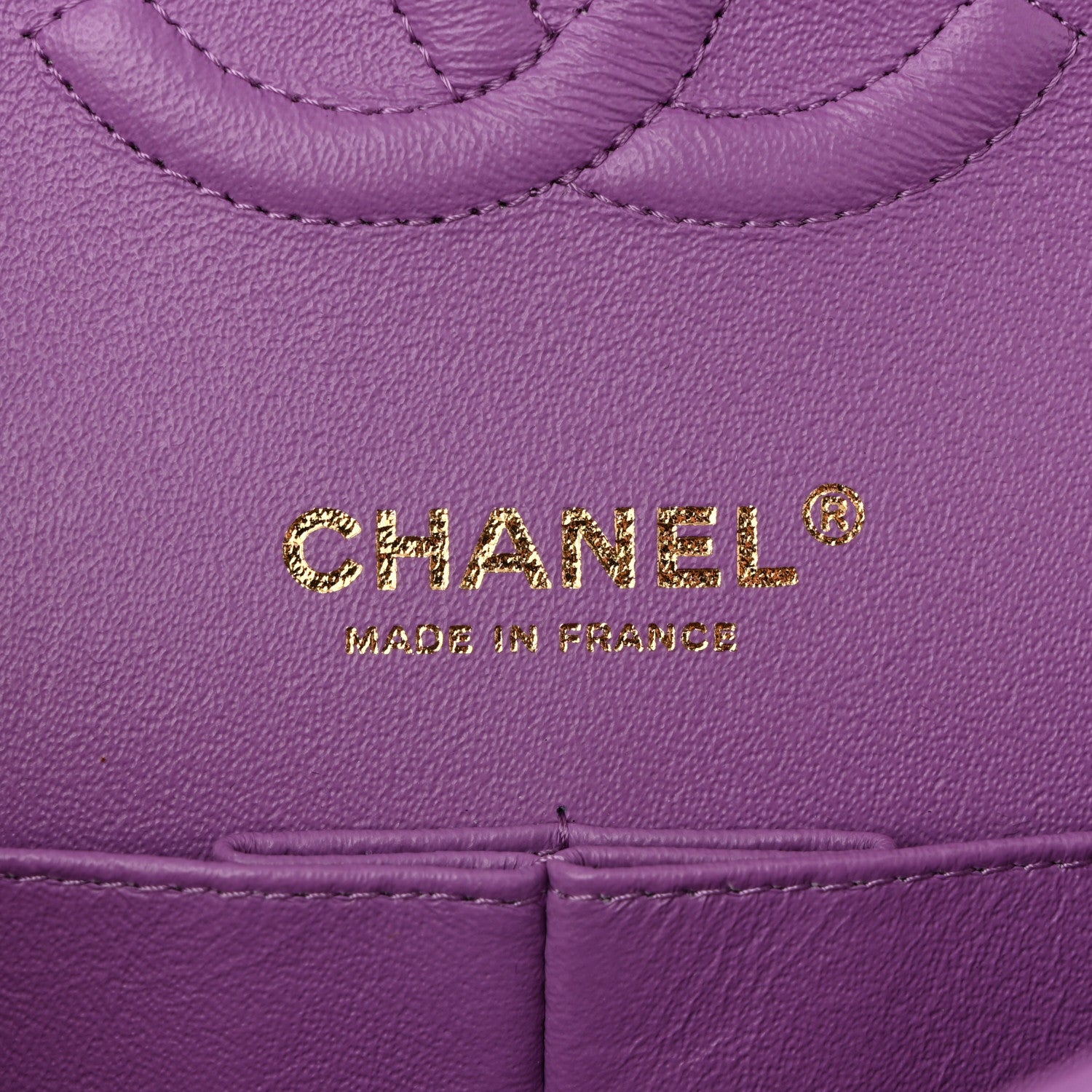 Chanel Patent Calfskin Quilted Medium Double Flap Purple 6 of 11
