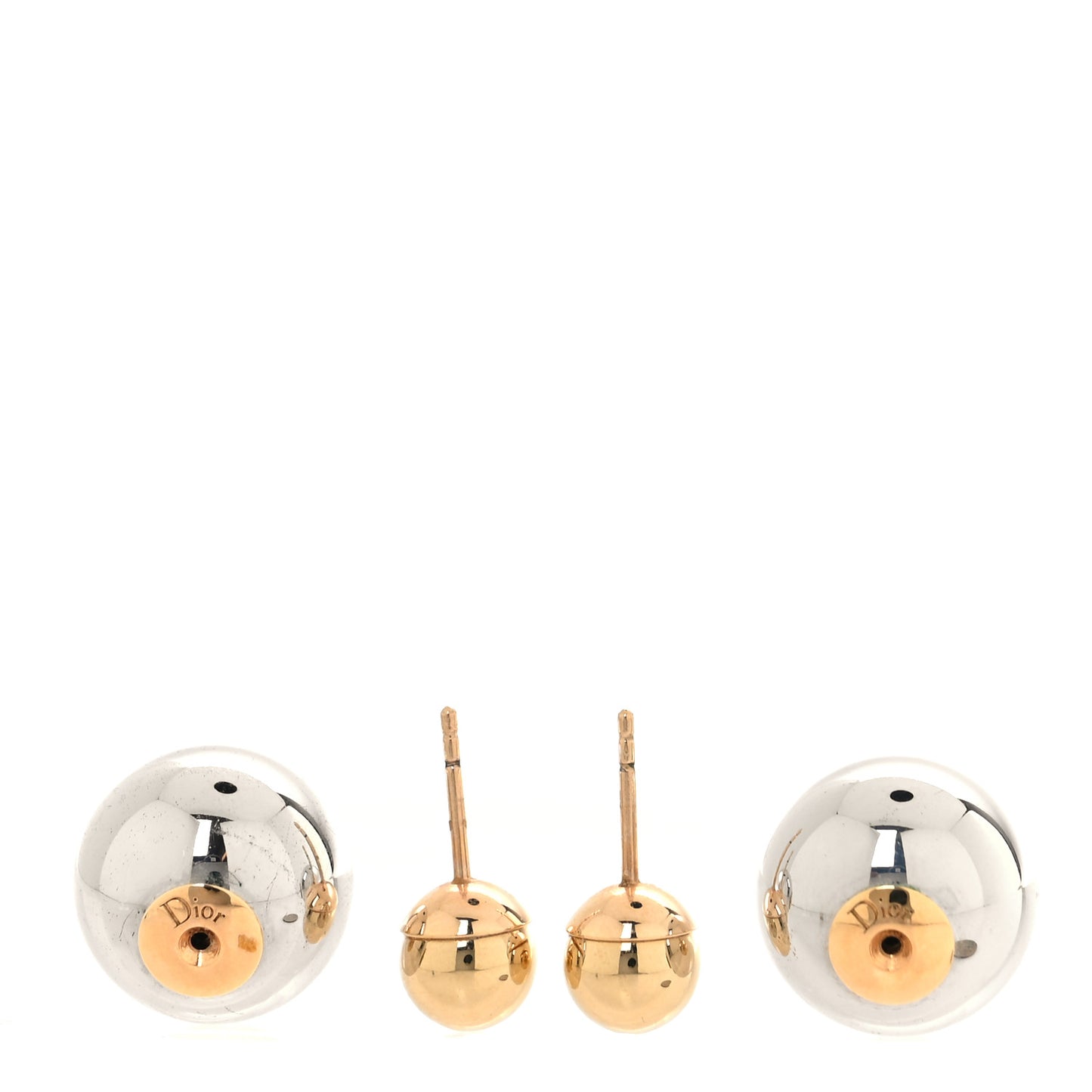 Mise En Dior Tribal Earrings Silver Gold