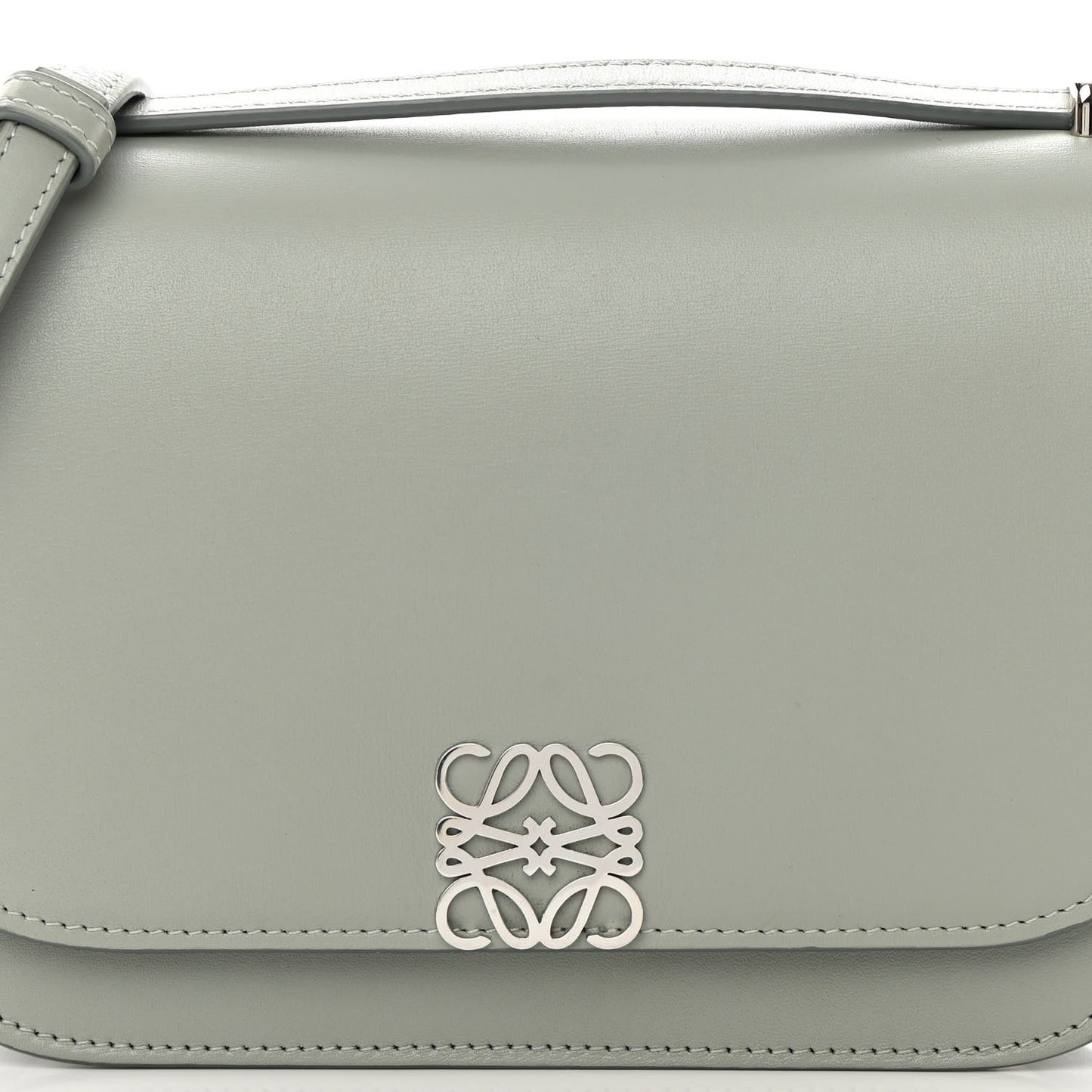 Silk Calfskin Small Goya Bag Gray