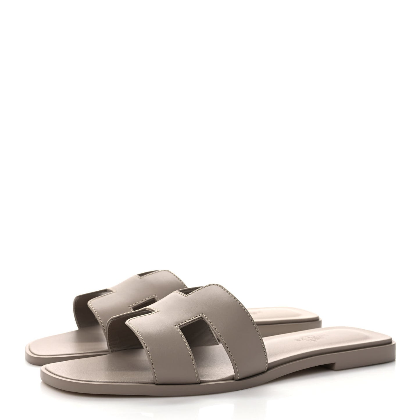 Box Calfskin Oran Sandals 39 Beige Mastic