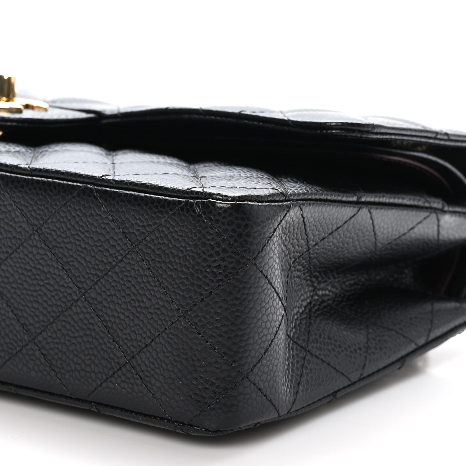 Chanel Caviar Quilted Medium Double Flap Black 10 of 11