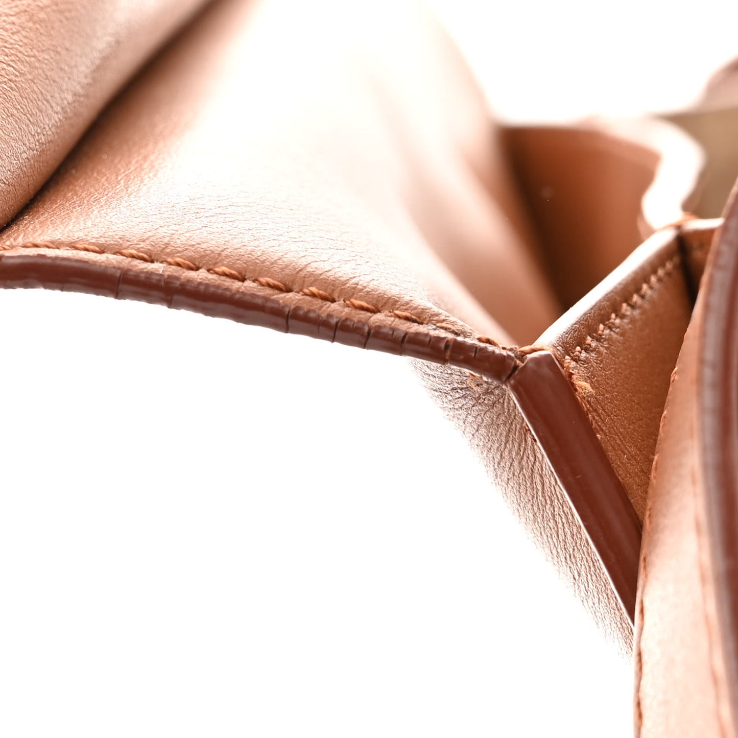 Calfskin Infinity Saddle Bag Cognac