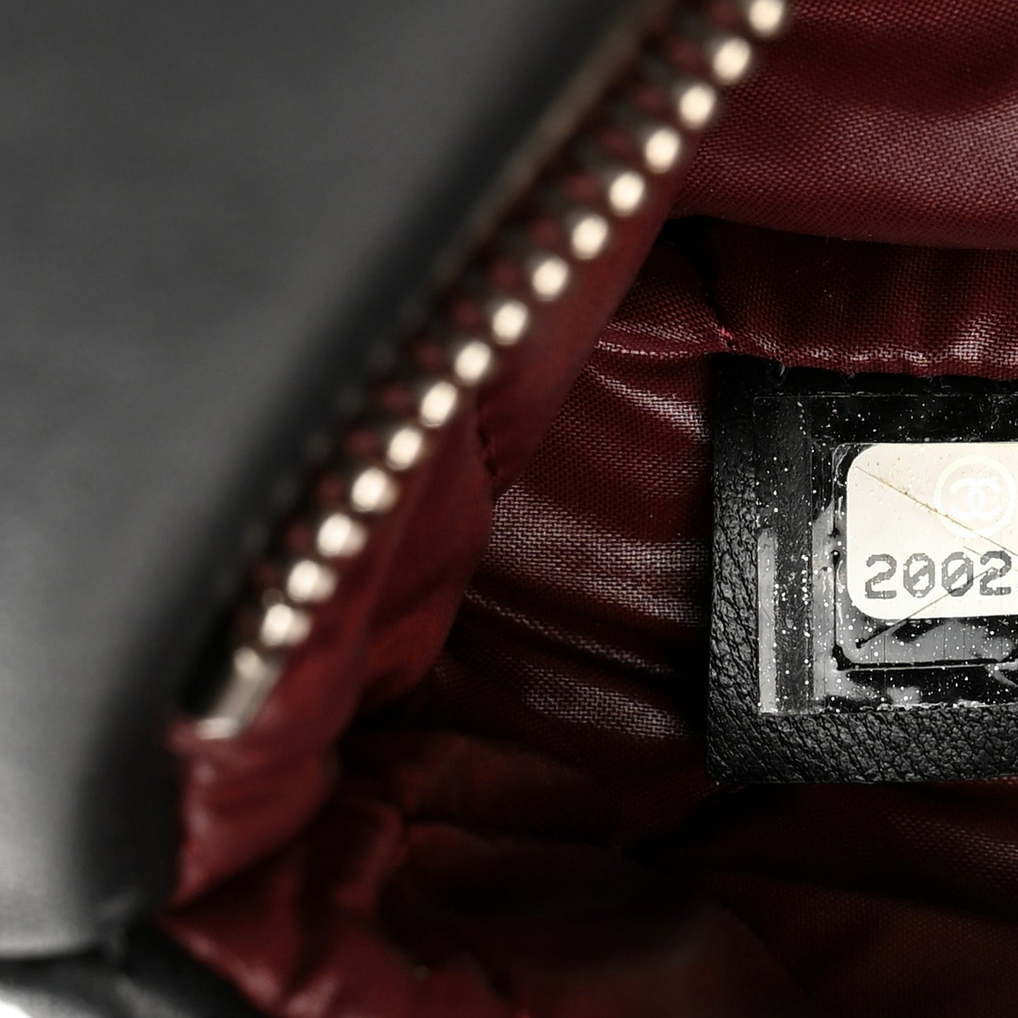 Lambskin Quilted CC Beauty Clutch Black