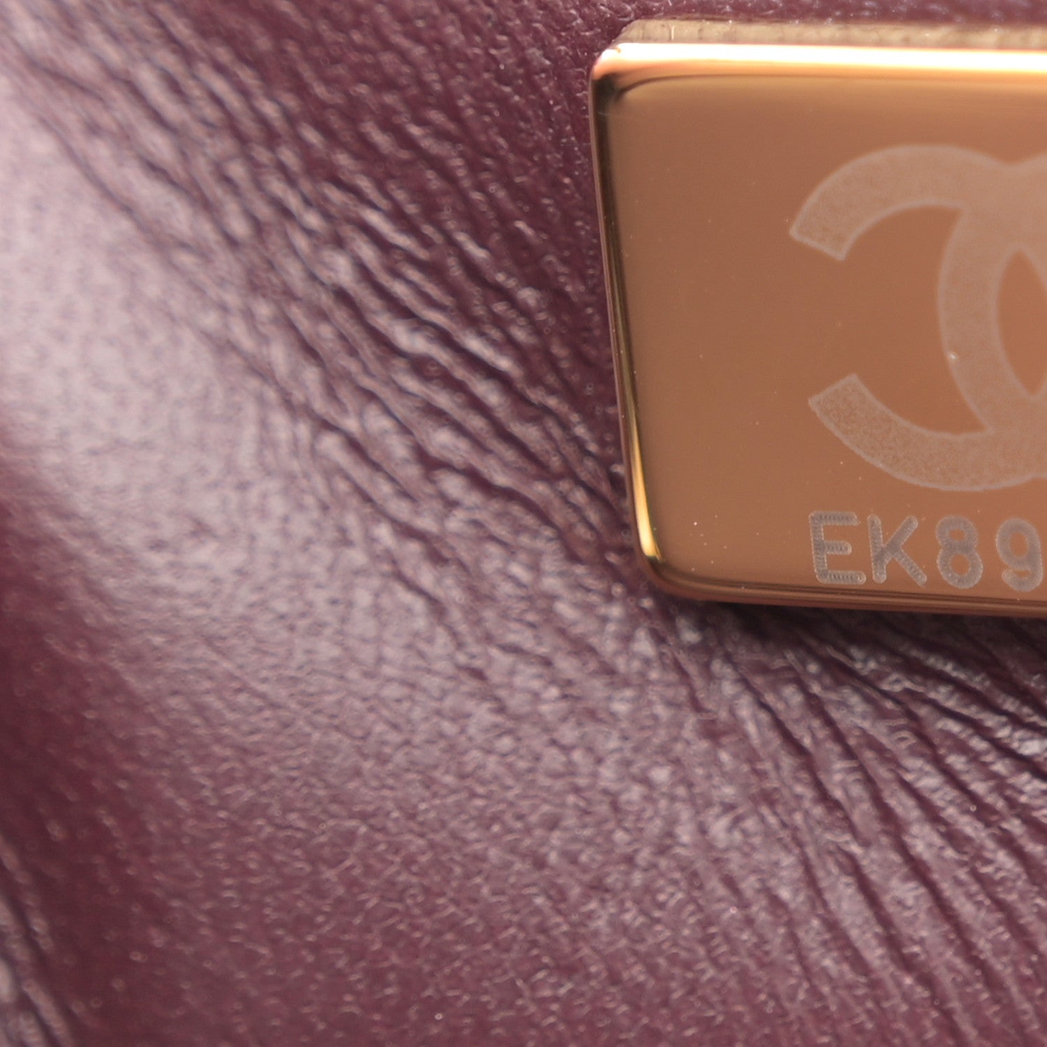 Chanel Lambskin CC Flap Top Handle Bag Burgundy 7 of 10