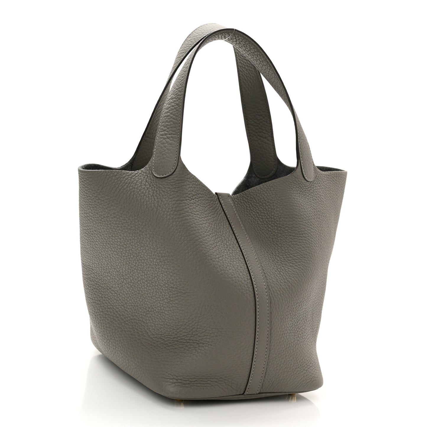 Taurillon Clemence Picotin Lock 22 MM Gris Meyer