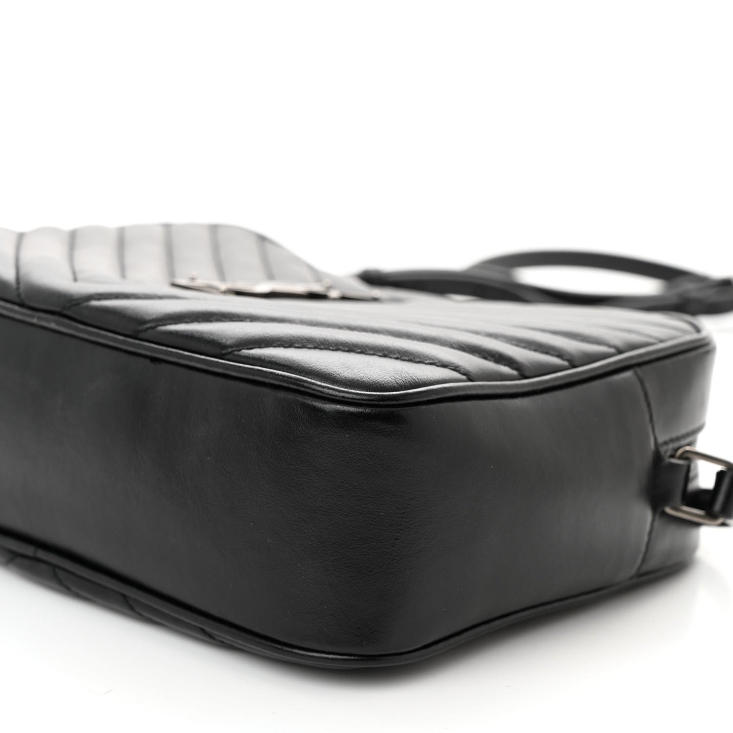 Calfskin Matelasse Monogram Lou Camera Bag Black