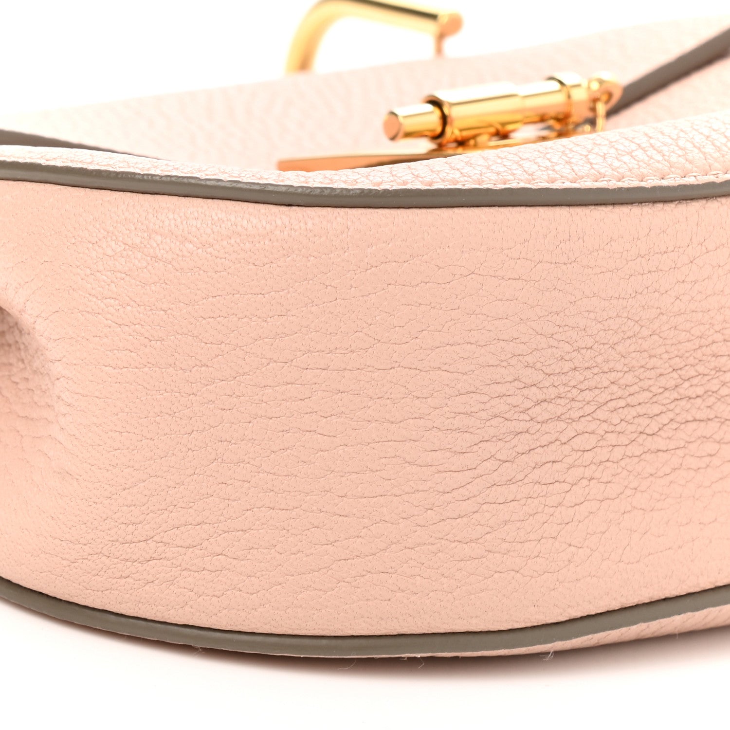 Chloe Grained Lambskin Mini Drew Shoulder Bag Cement Pink 9 of 11