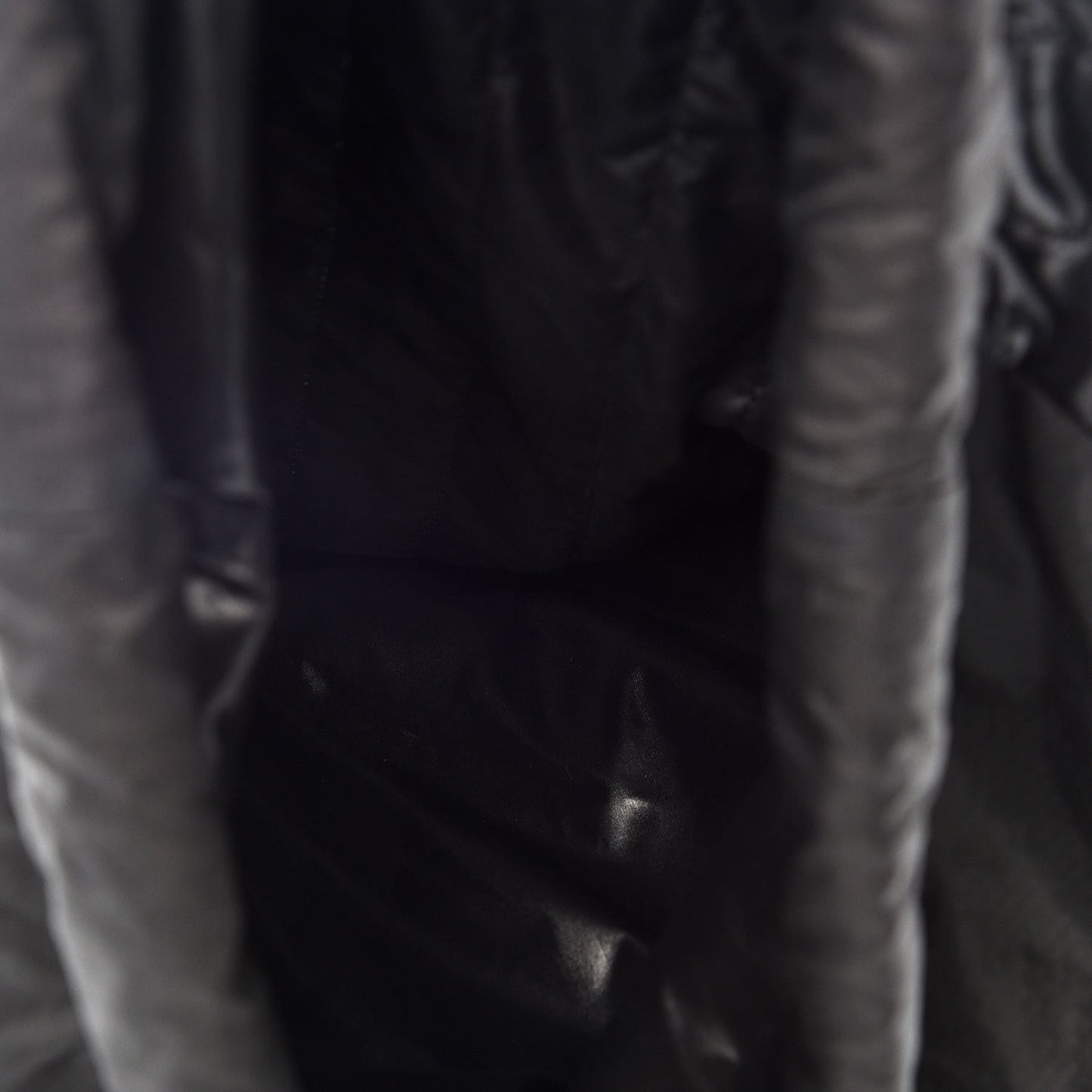 Nylon Drawstring Backpack Black